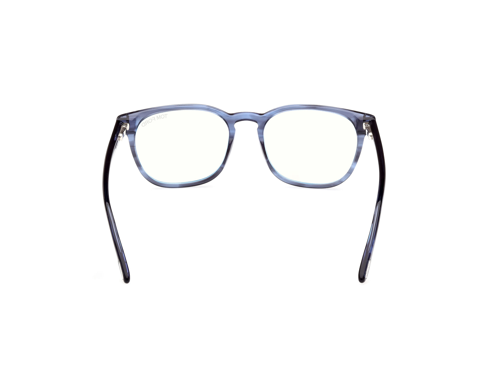 Tomford FT5868-B Frame Transparent Blue Male Full Shell Frame — Transparent Blue frame — view 4