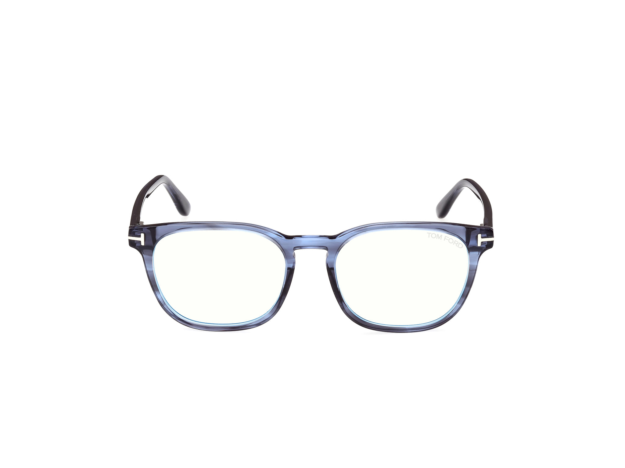Tomford FT5868-B Frame Transparent Blue Male Full Shell Frame — Transparent Blue frame — view 8