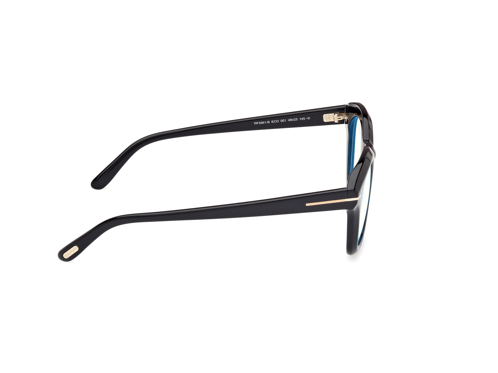Tomford FT5961-B Frame Black Male Full Shell Frame — Black frame — view 6