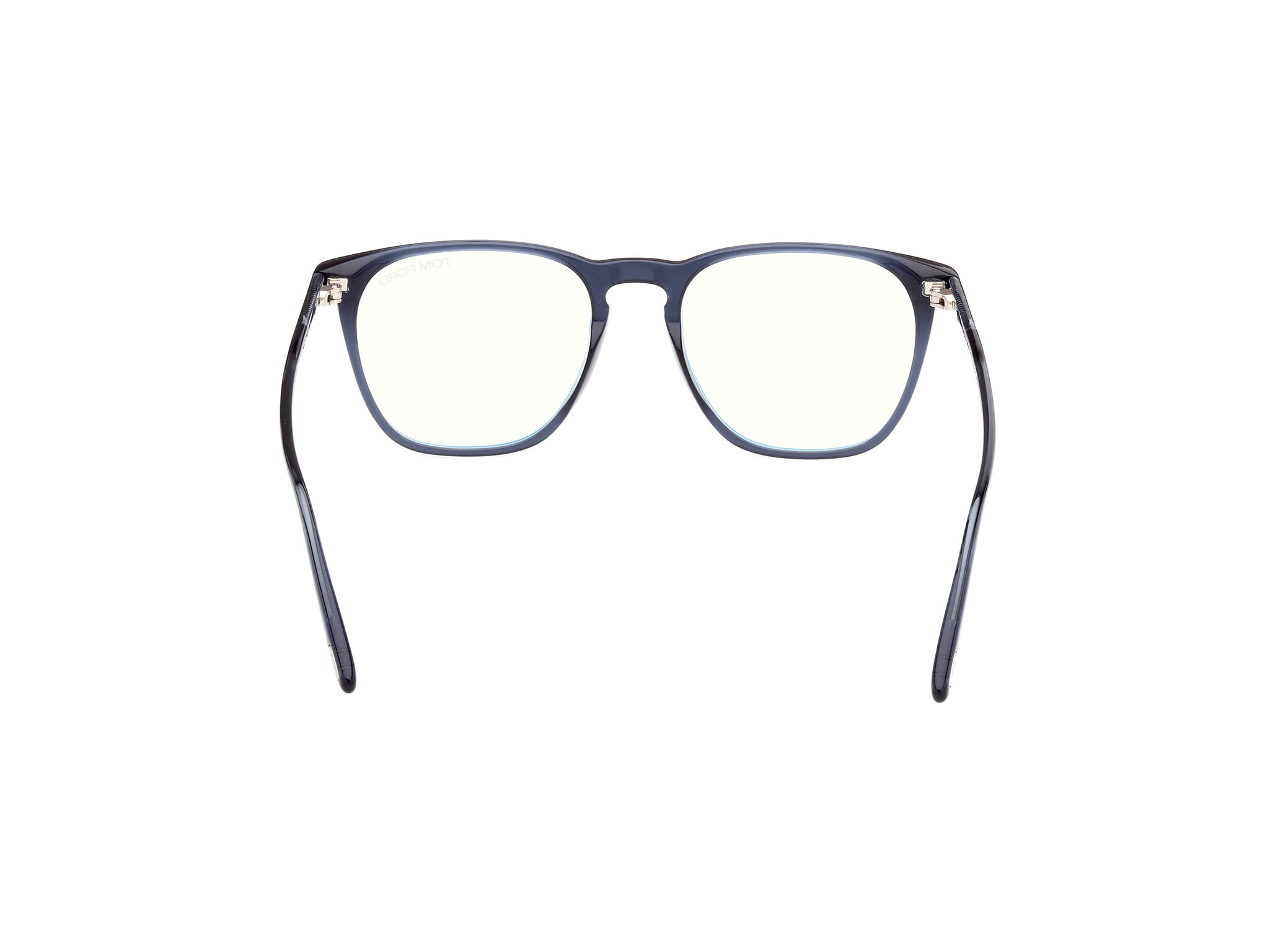 Tomford FT5937-B Frame Transparent Blue Male Full Shell Frame — Transparent Blue frame — view 4