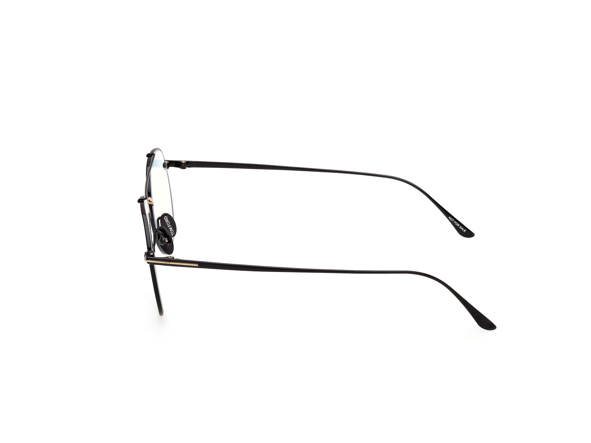 Tomford FT6040-B Frame Black Male Full Titanium Frame — Black frame — view 2