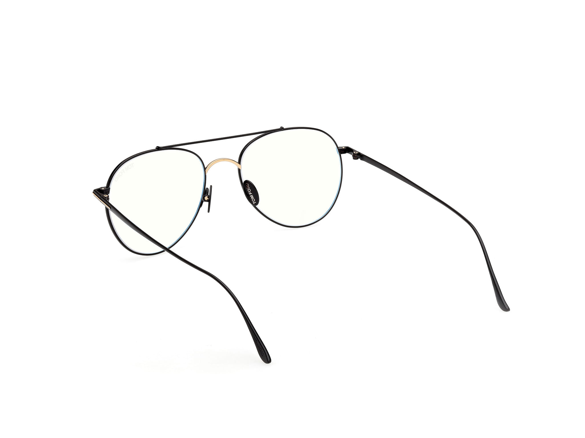 Tomford FT6040-B Frame Black Male Full Titanium Frame — Black frame — view 3