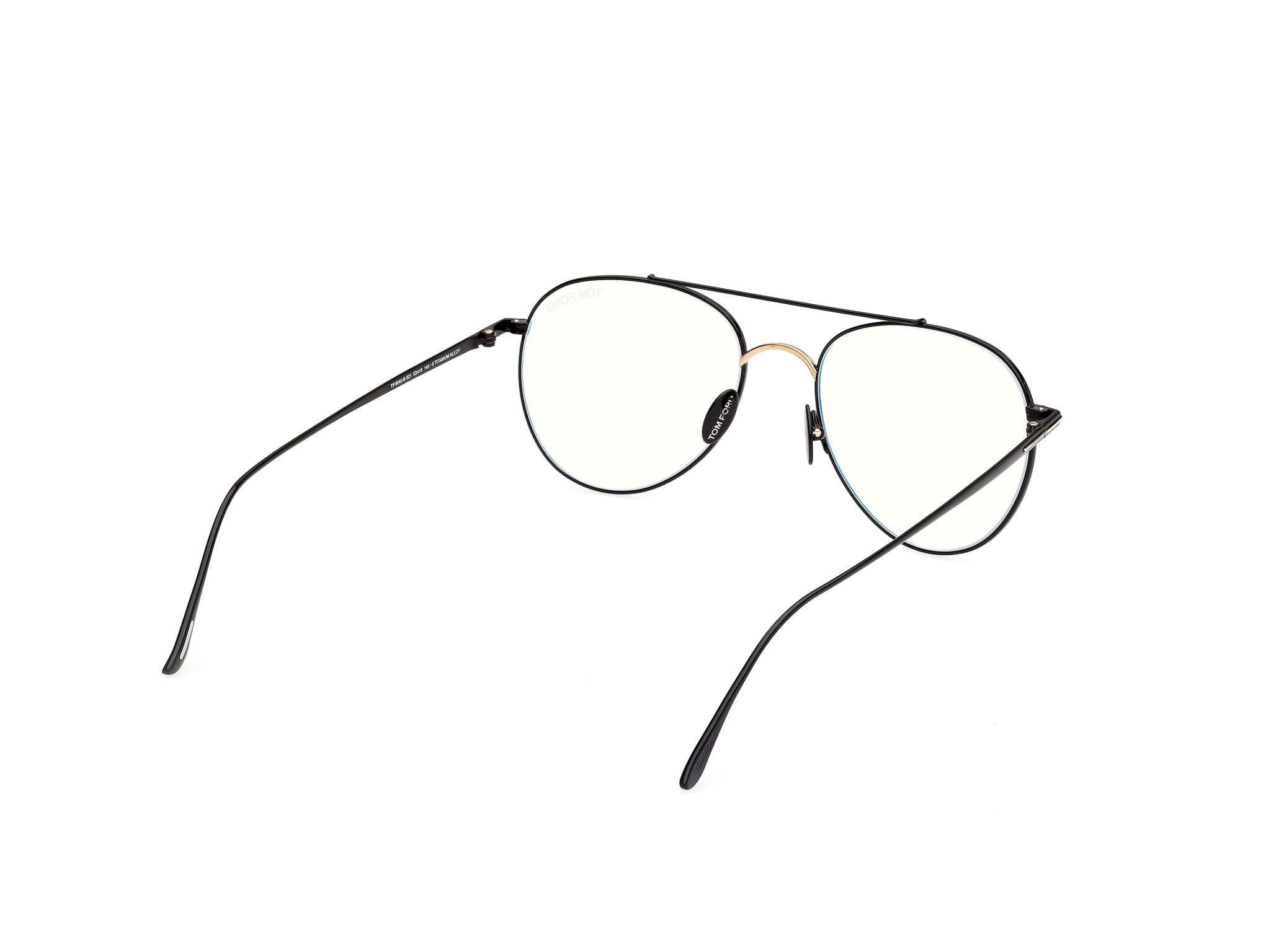 Tomford FT6040-B Frame Black Male Full Titanium Frame — Black frame — view 5