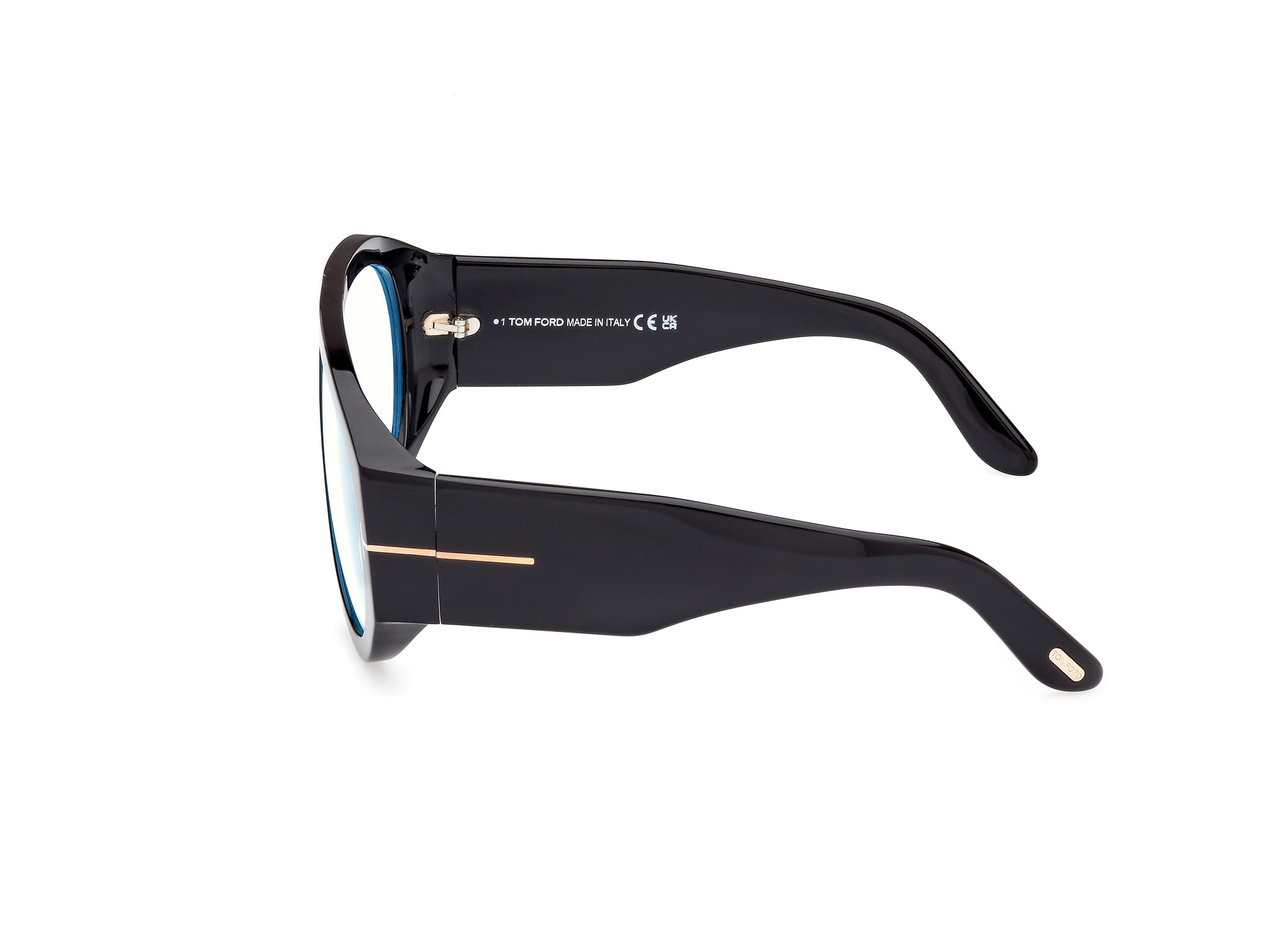 Tomford FT5958-B Frame Black Male Full Shell Frame — Black frame — view 2