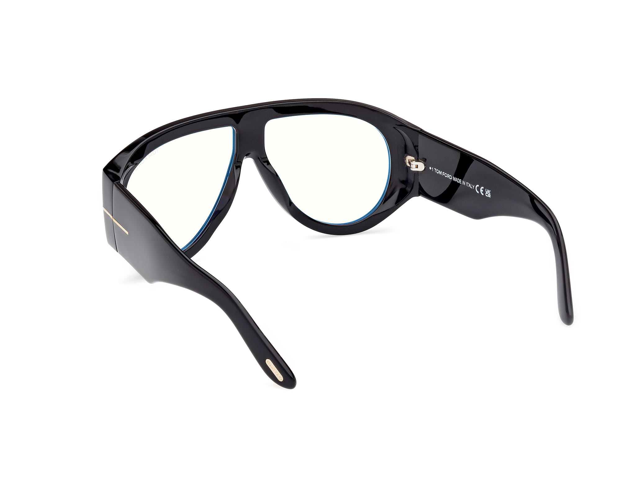 Tomford FT5958-B Frame Black Male Full Shell Frame — Black frame — view 3