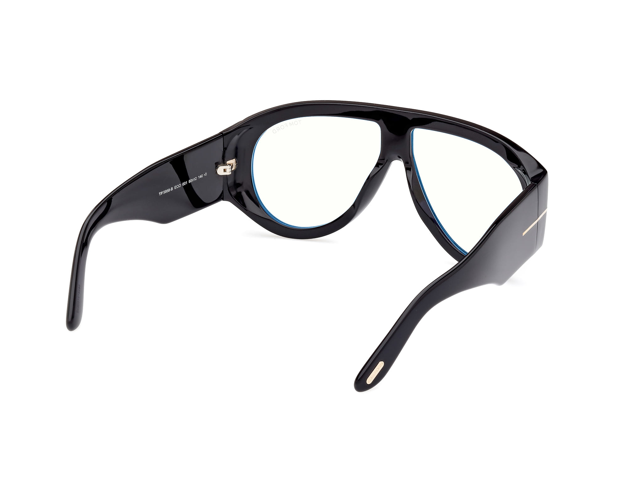 Tomford FT5958-B Frame Black Male Full Shell Frame — Black frame — view 5