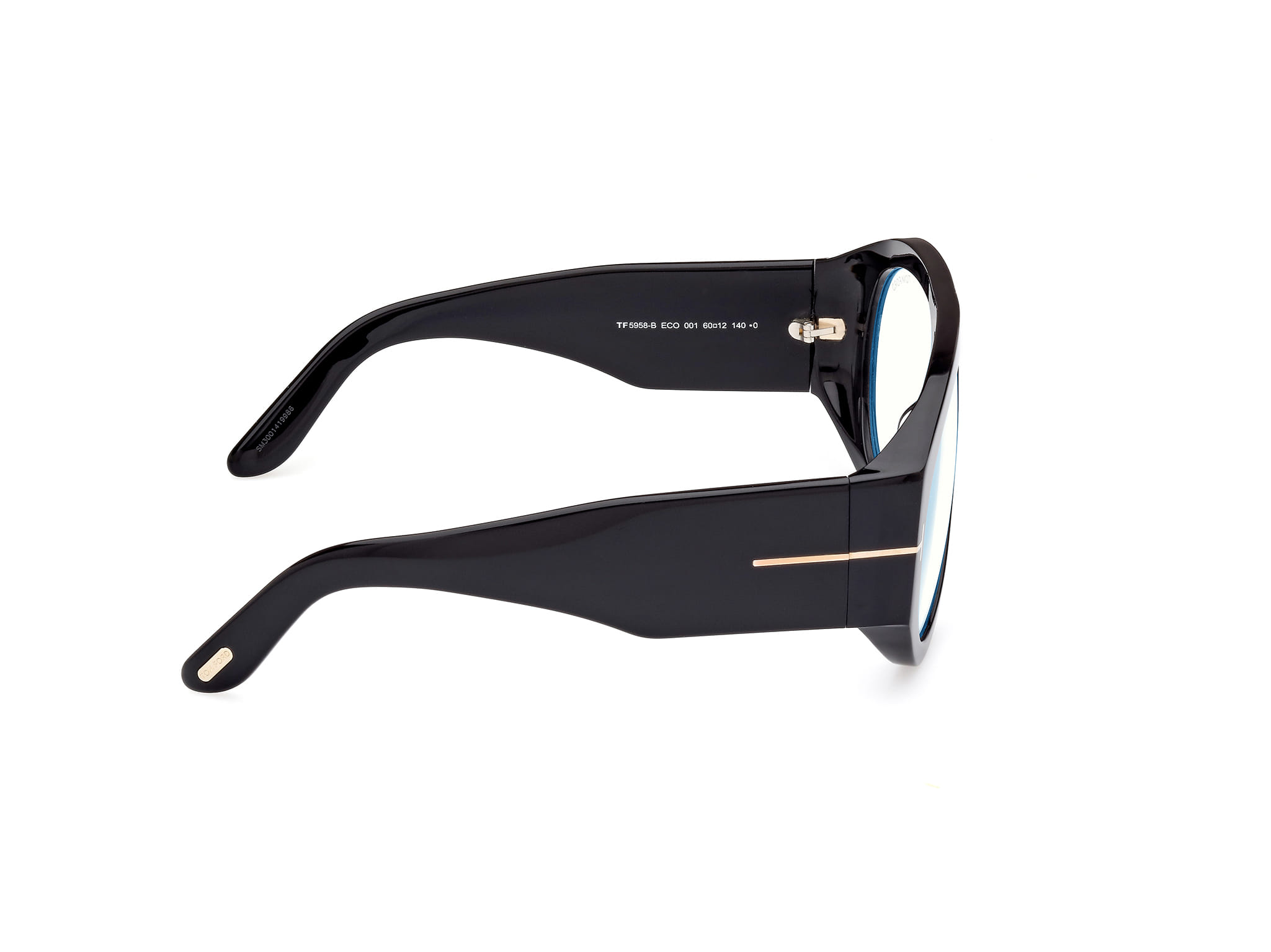 Tomford FT5958-B Frame Black Male Full Shell Frame — Black frame — view 6
