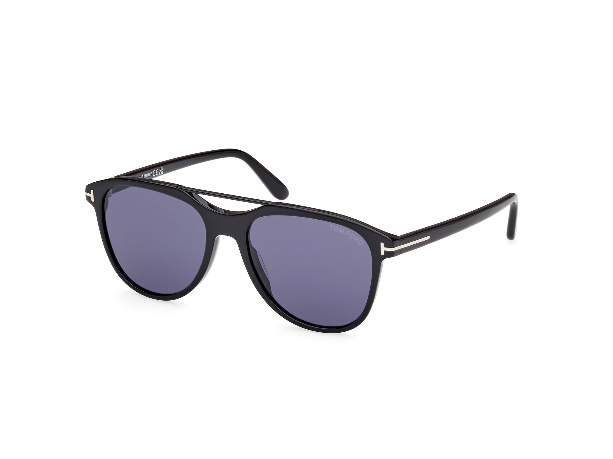 Tomford FT1098 Sunglass Black Male Full Shell — Black frame