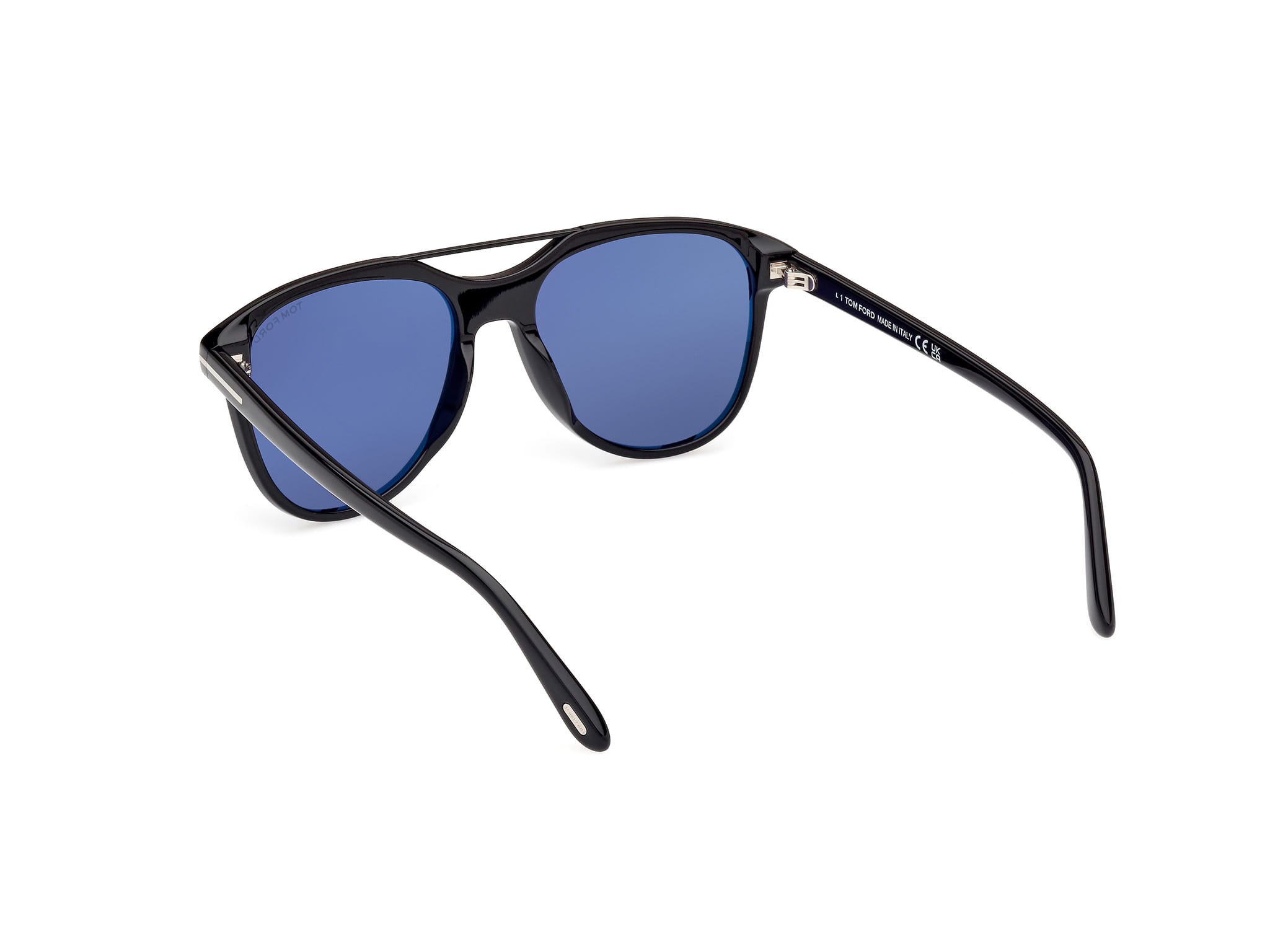 Tomford FT1098 Sunglass Black Male Full Shell Sunglass — Black frame — view 3