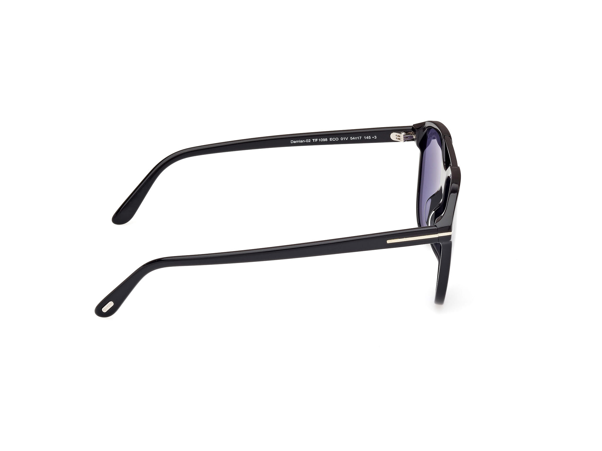 Tomford FT1098 Sunglass Black Male Full Shell Sunglass — Black frame — view 6