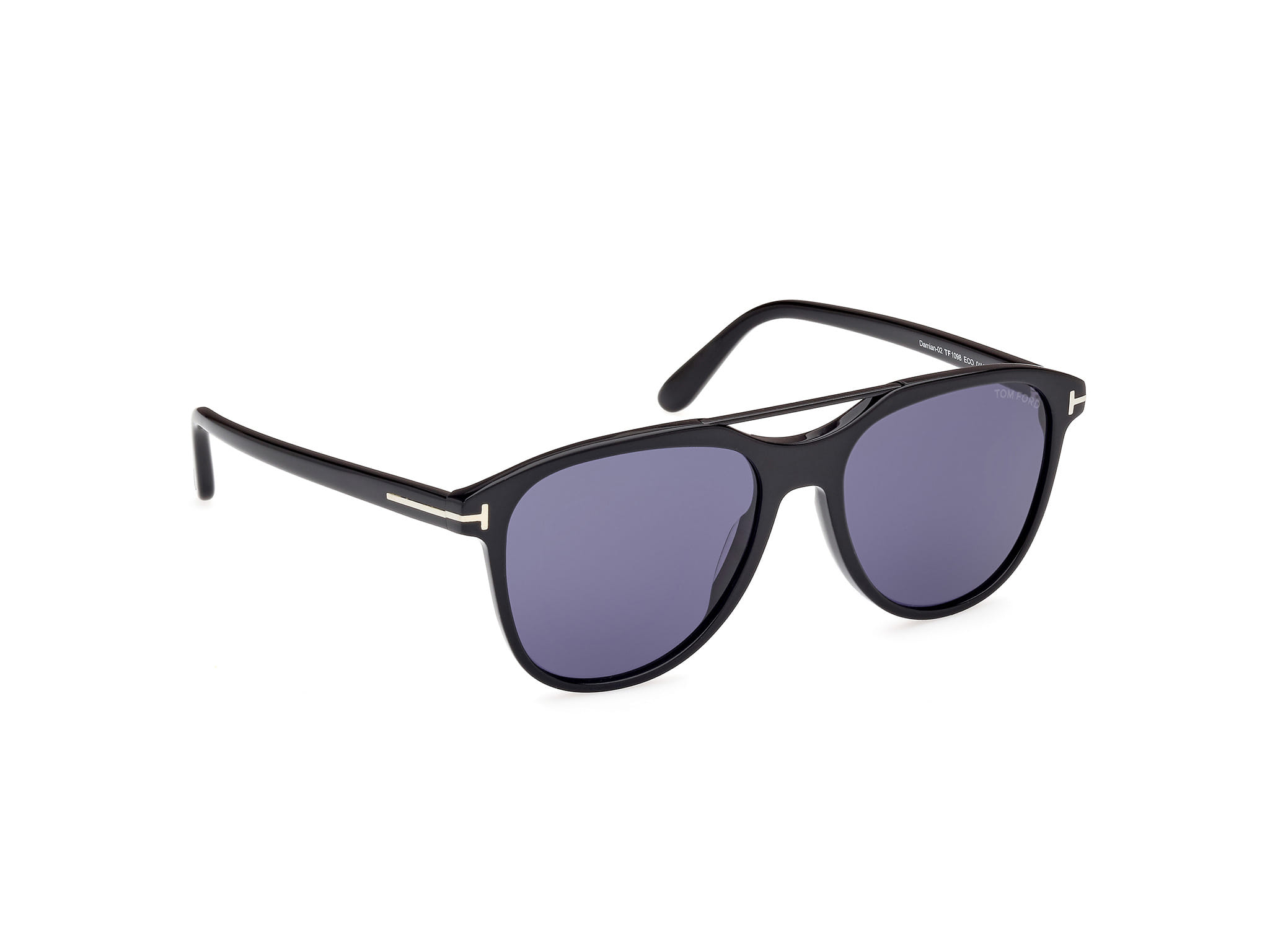 Tomford FT1098 Sunglass Black Male Full Shell Sunglass — Black frame — view 7