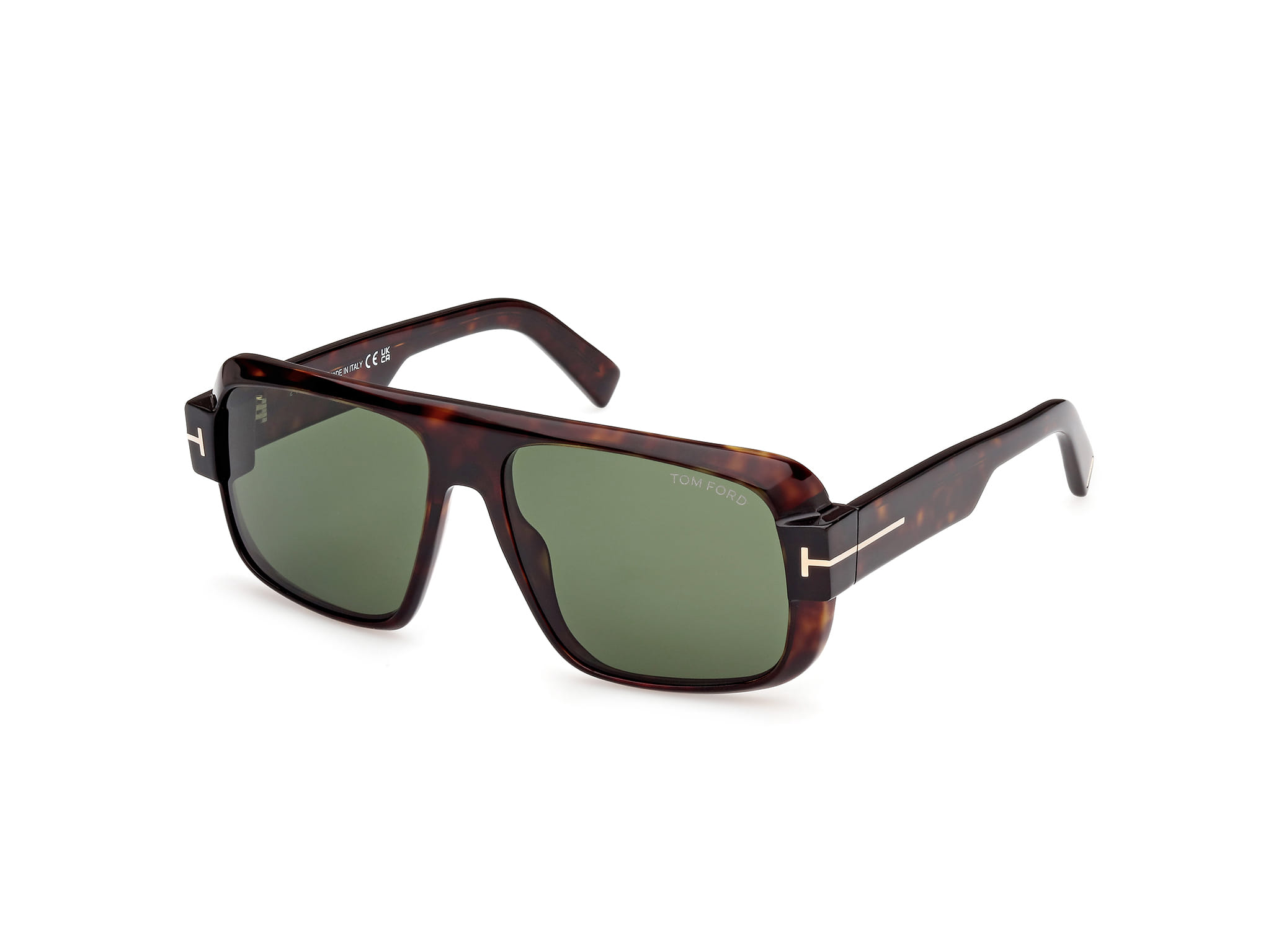 Tomford TF1101 Sunglass Havana Male Full Shell Sunglass — Havana frame — alternate view
