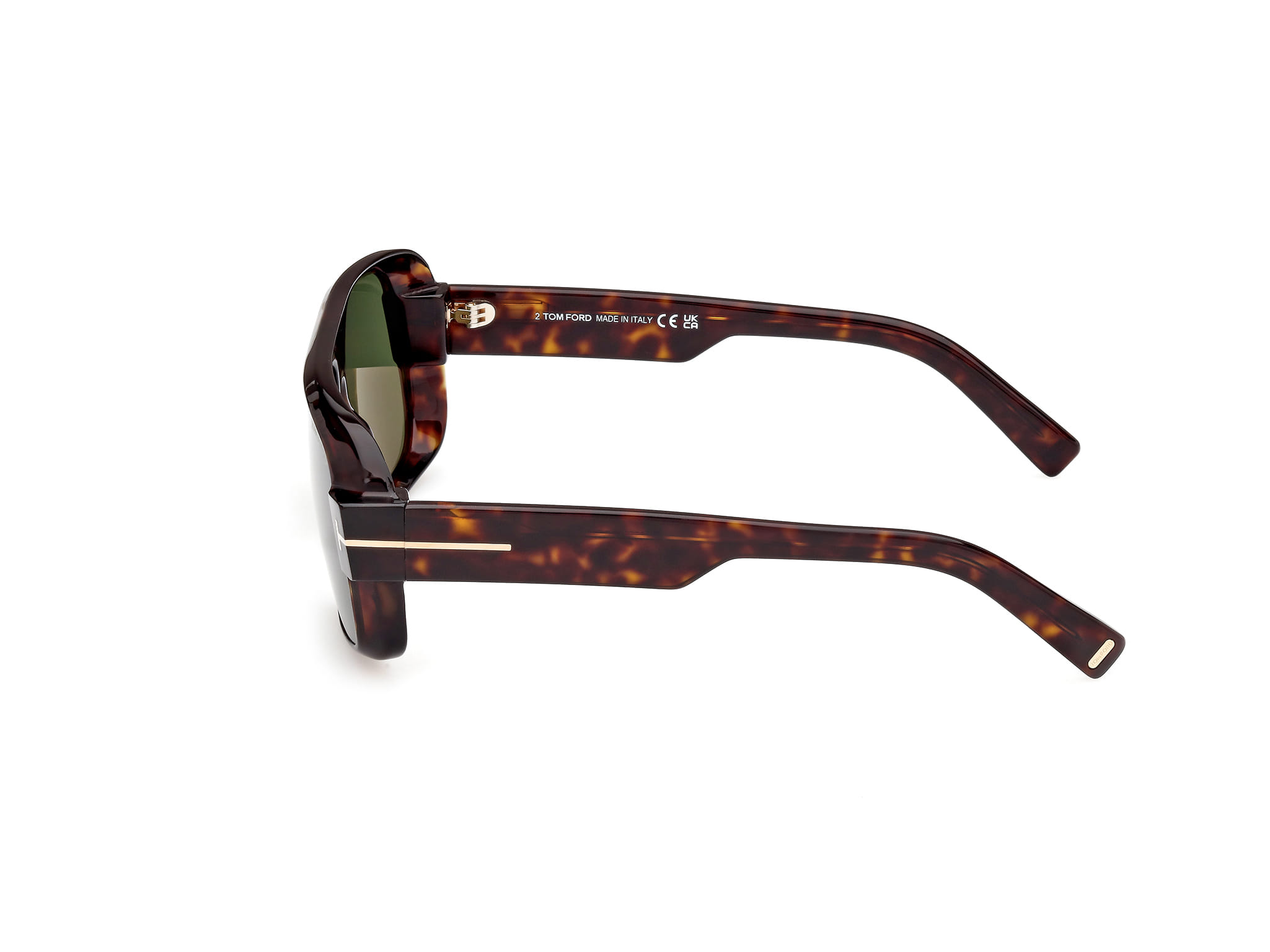 Tomford TF1101 Sunglass Havana Male Full Shell Sunglass — Havana frame — view 2