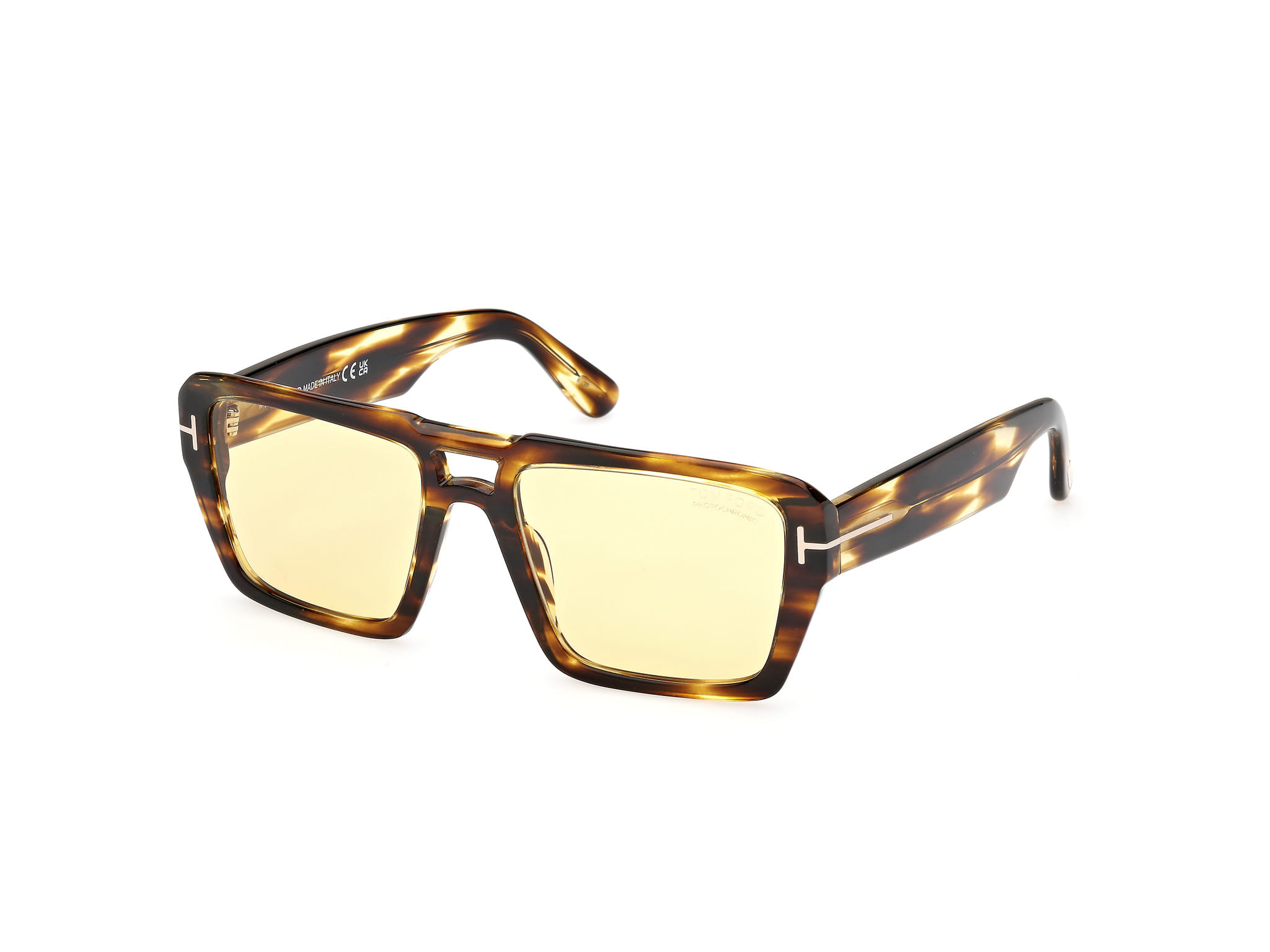 Tomford FT1153 Sunglass Havana Male Full Shell — Havana frame