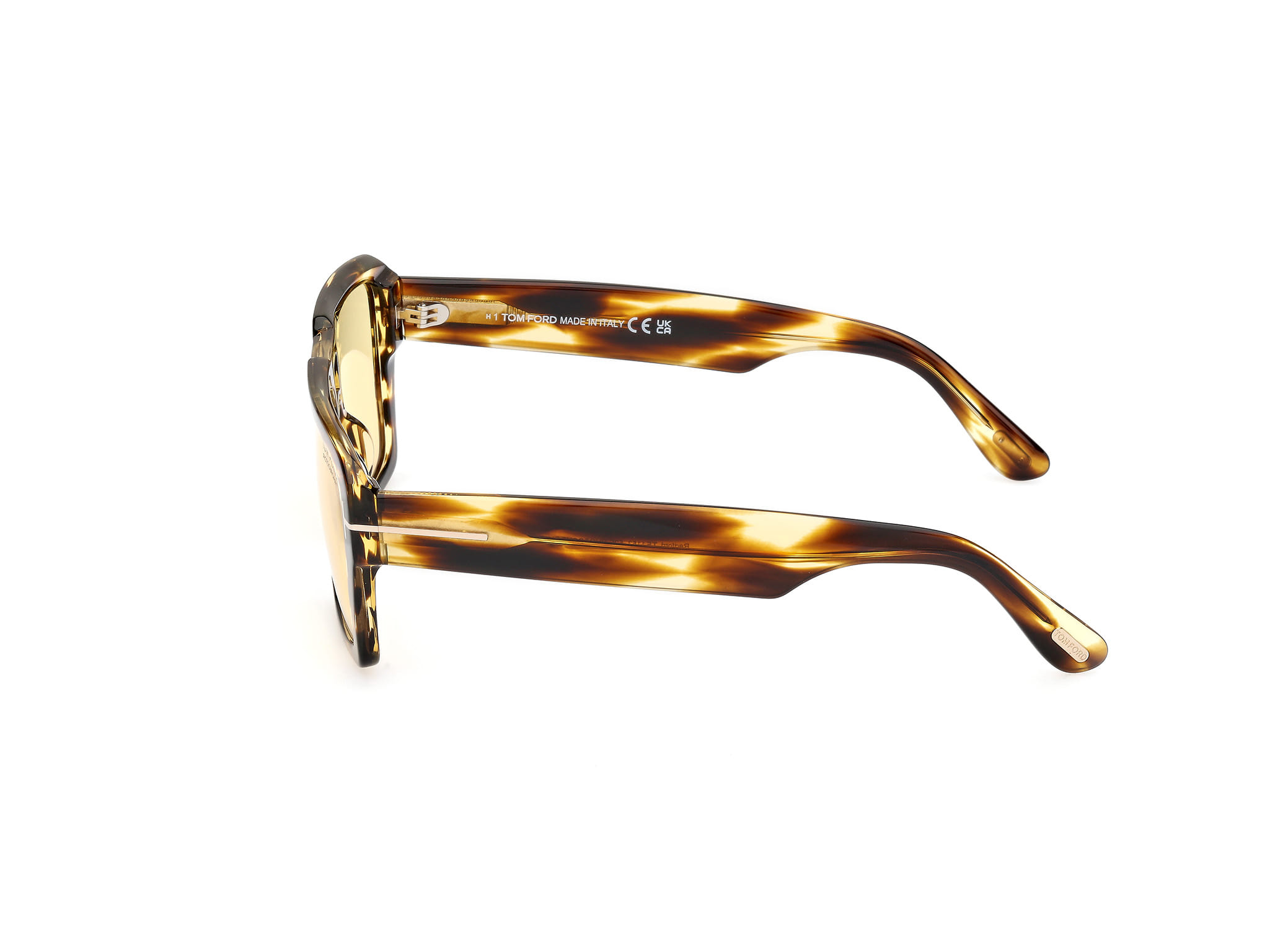 Tomford FT1153 Sunglass Havana Male Full Shell Sunglass — Havana frame — view 2