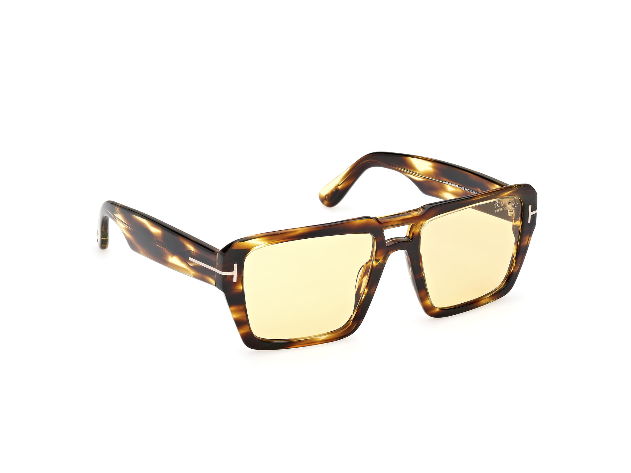 Tomford FT1153 Sunglass Havana Male Full Shell Sunglass — Havana frame — view 7