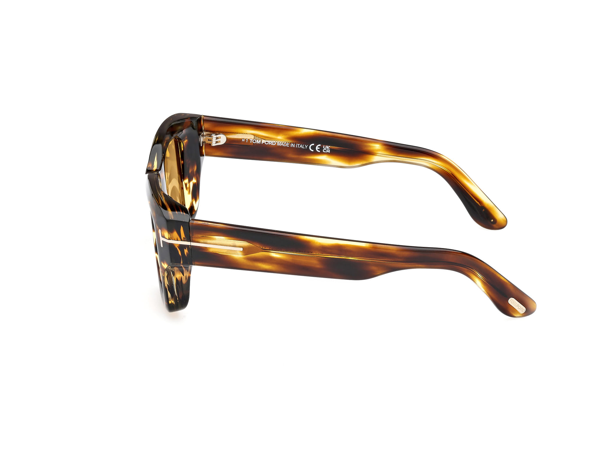 Tomford FT1154 Sunglass Havana Male Full Shell Sunglass — view 3