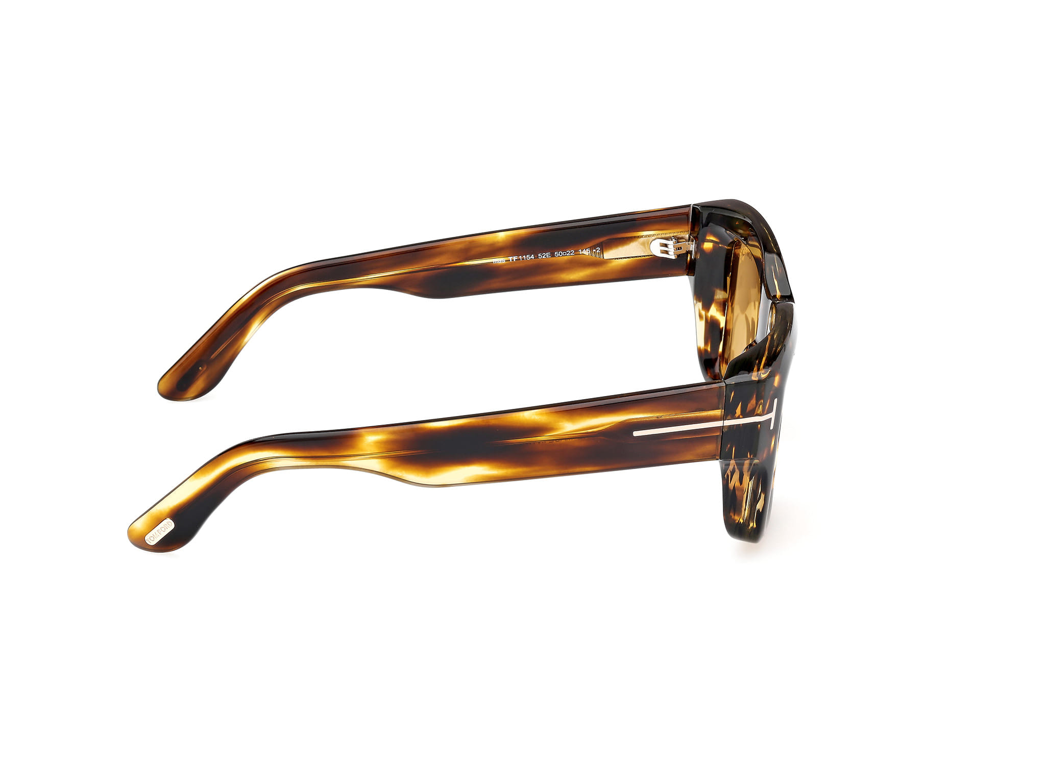 Tomford FT1154 Sunglass Havana Male Full Shell Sunglass — view 7
