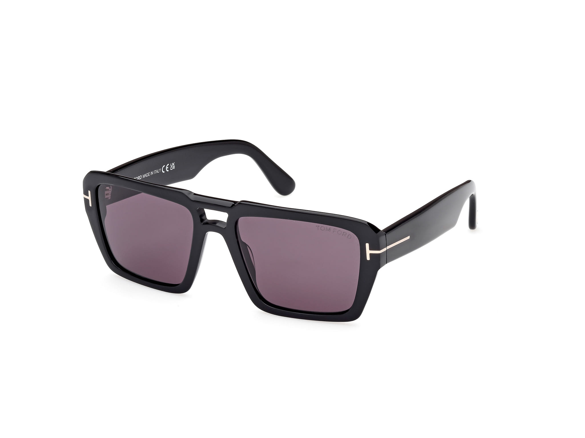 Tomford FT1153 Sunglass Black Male Full Shell — Havana frame