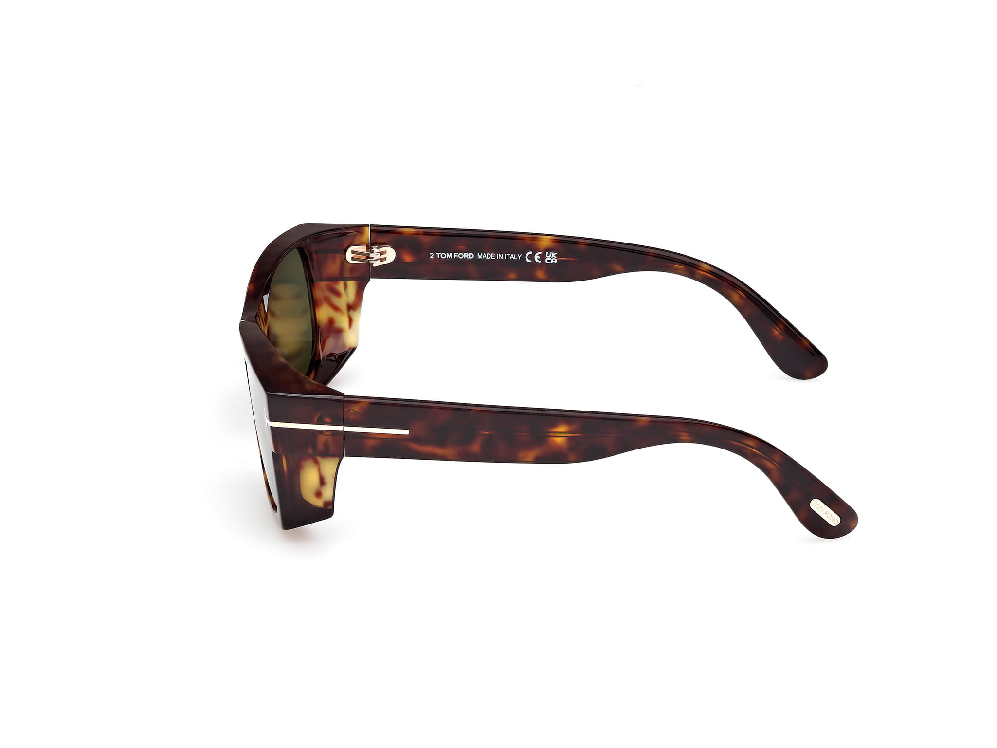 Tomford FT1181 Sunglass Havana Male Full Shell Sunglass — Havana frame — view 2