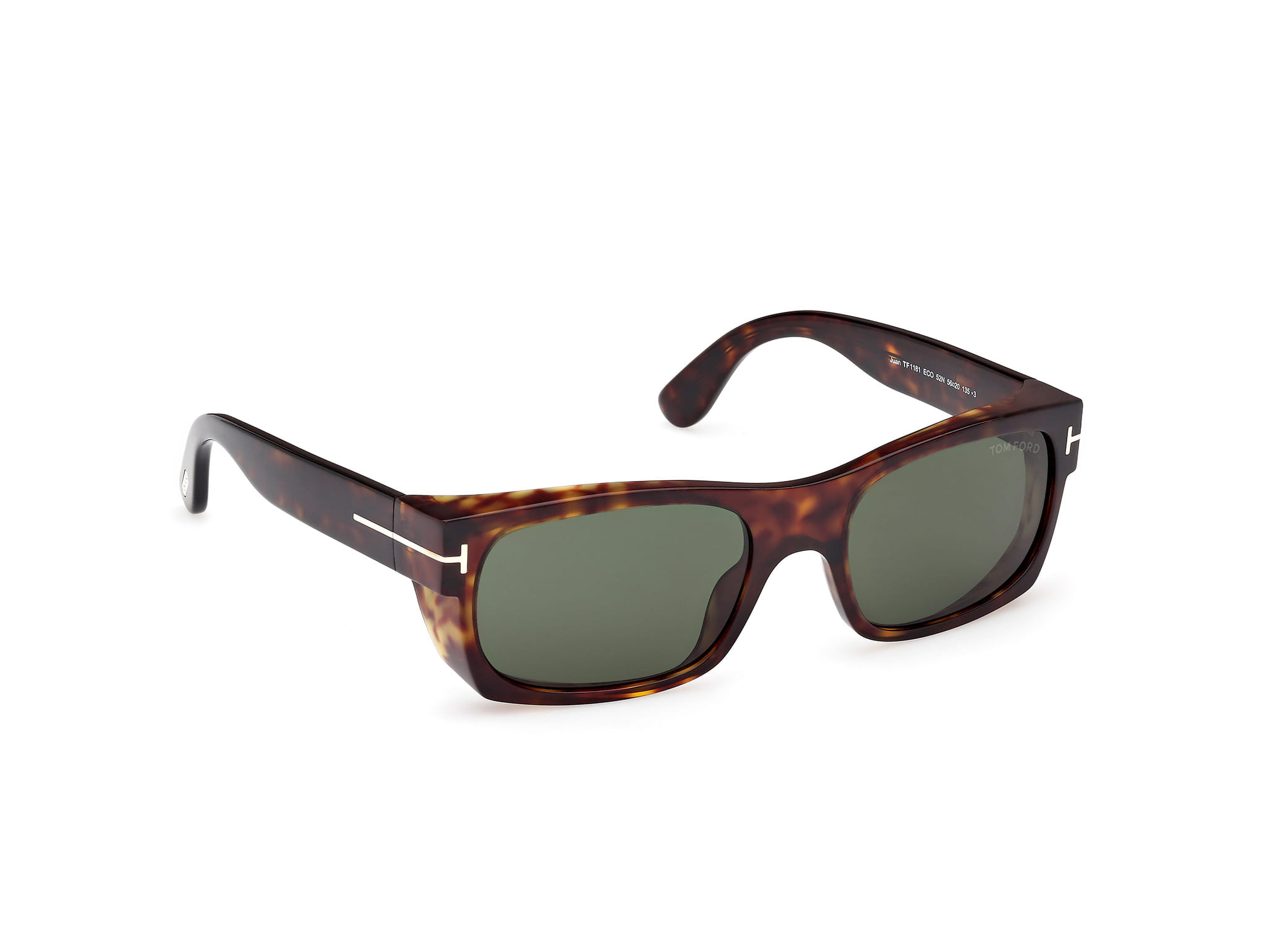 Tomford FT1181 Sunglass Havana Male Full Shell Sunglass — Havana frame — view 7
