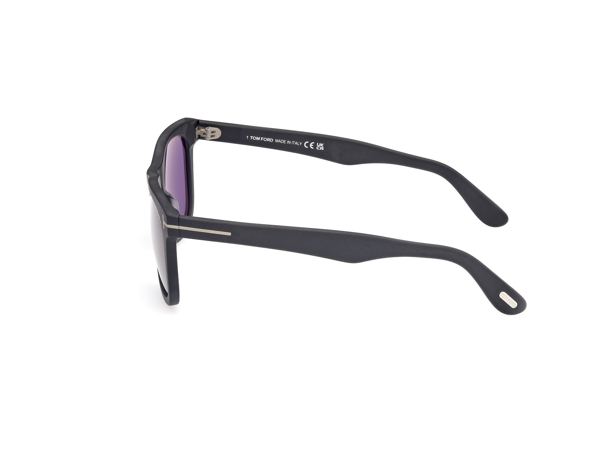 Tomford FT1099 Sunglass Matt Black Male Full Shell Sunglass — Matt Black frame — view 2