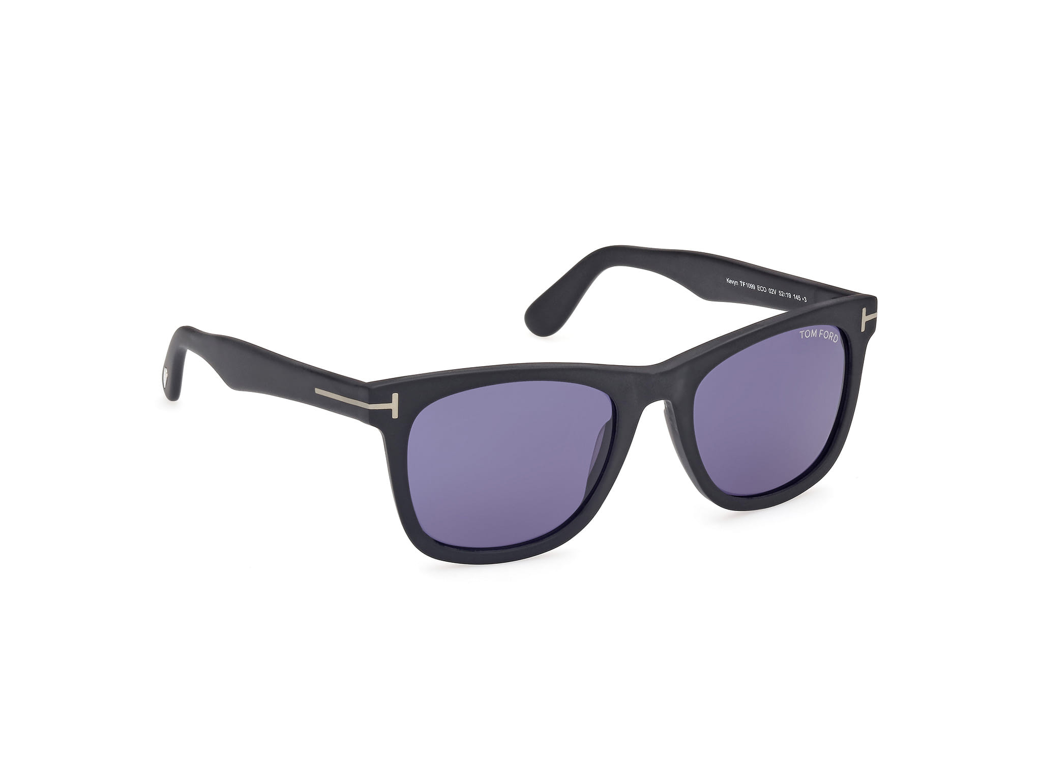 Tomford FT1099 Sunglass Matt Black Male Full Shell Sunglass — Matt Black frame — view 7