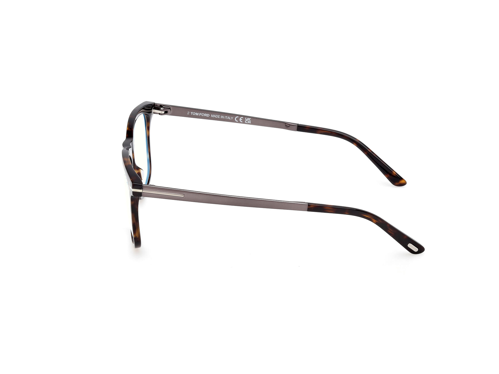 Tomford FT6038-B Frame Havana Male Full Metal Frame — Havana frame — view 2