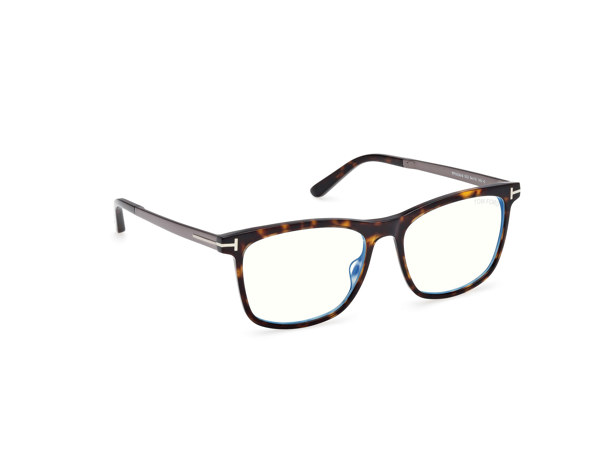 Tomford FT6038-B Frame Havana Male Full Metal Frame — Havana frame — view 7