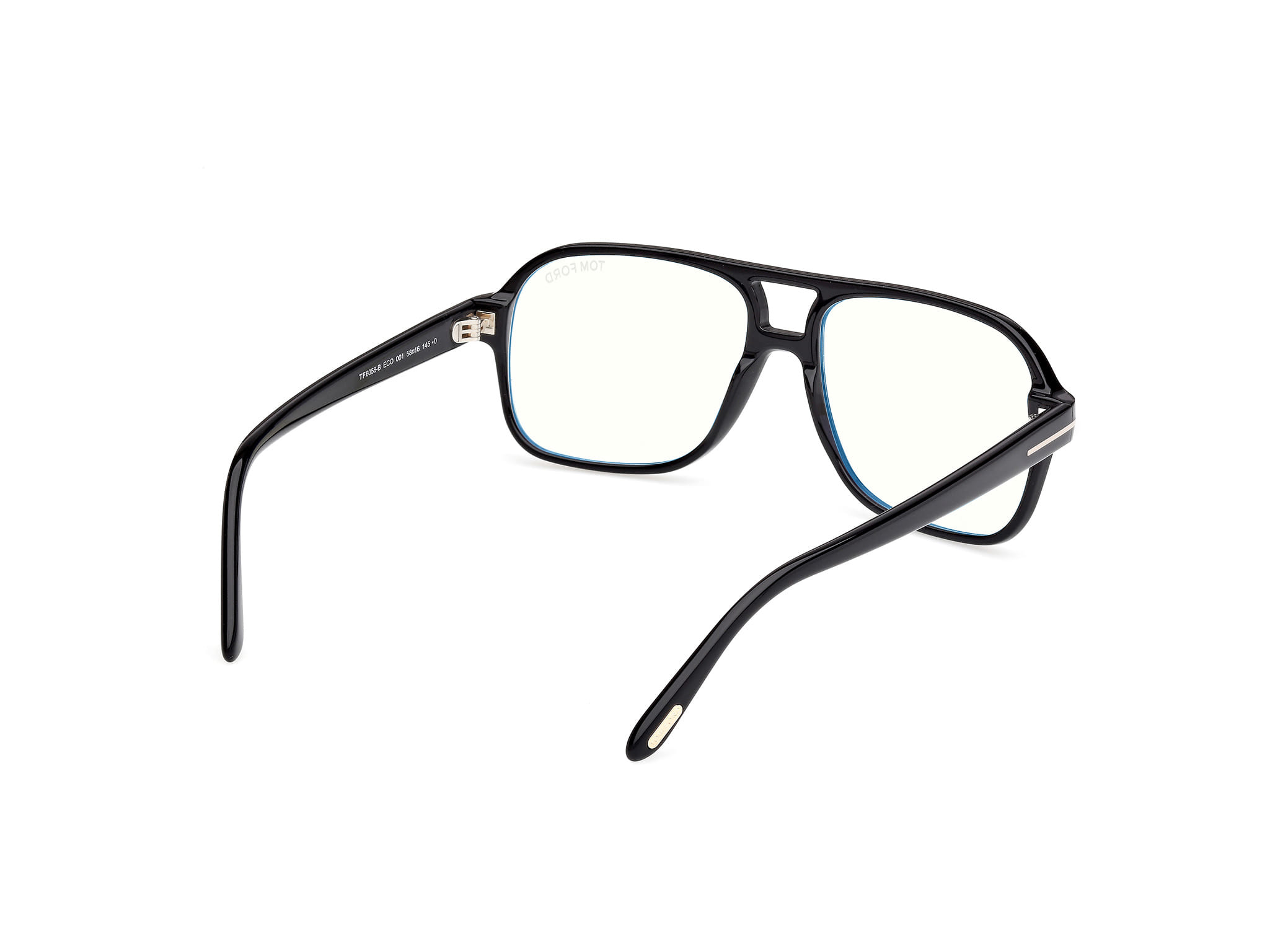 Tomford FT6058-B Frame Black Male Full Shell Frame — Black frame — view 5