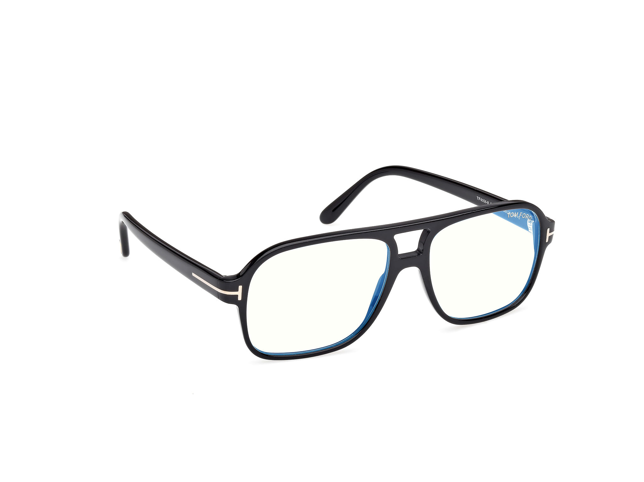 Tomford FT6058-B Frame Black Male Full Shell Frame — Black frame — view 7