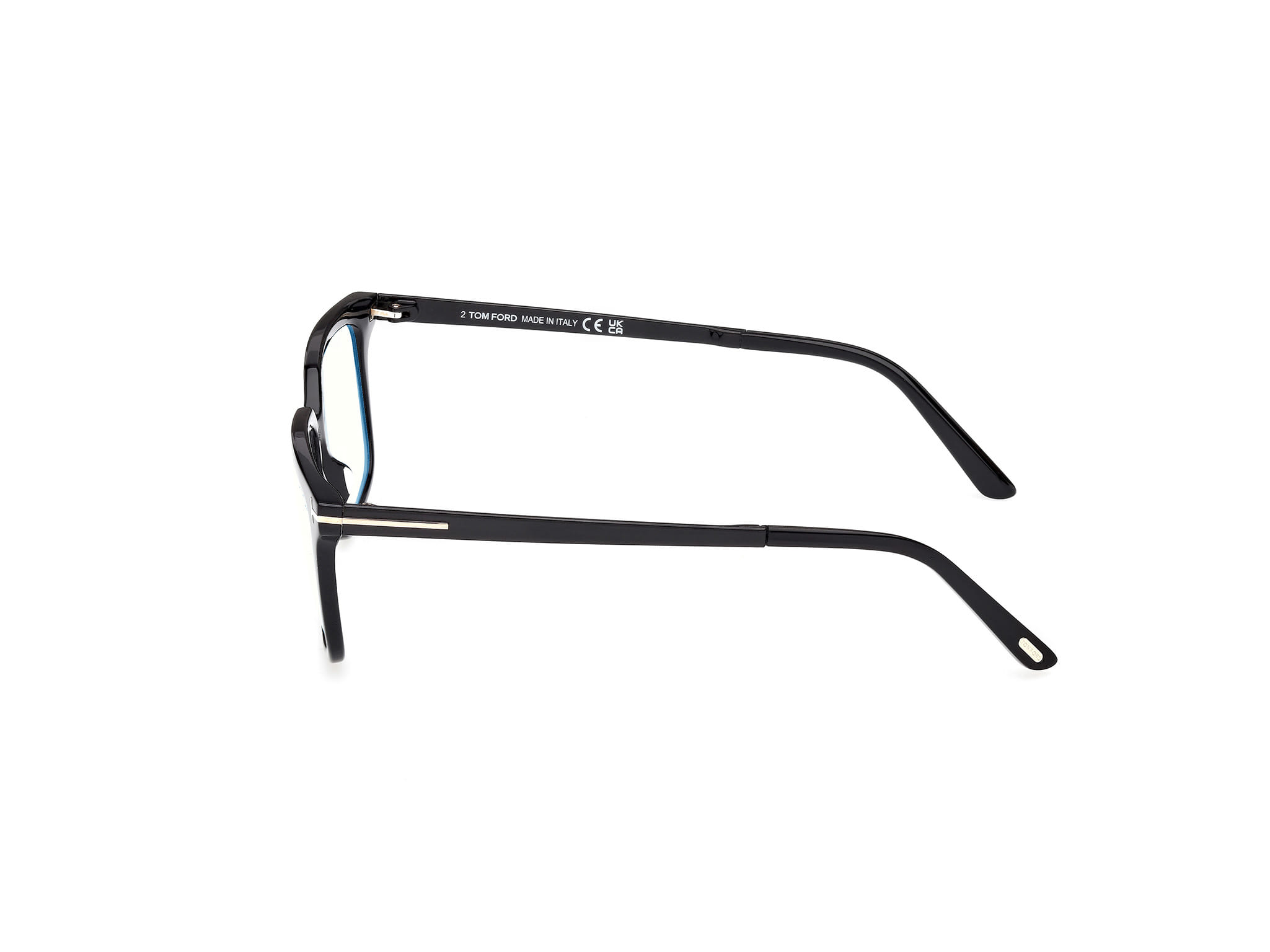 Tomford FT6039-B Frame Black Male Full Metal Frame — Black frame — view 2
