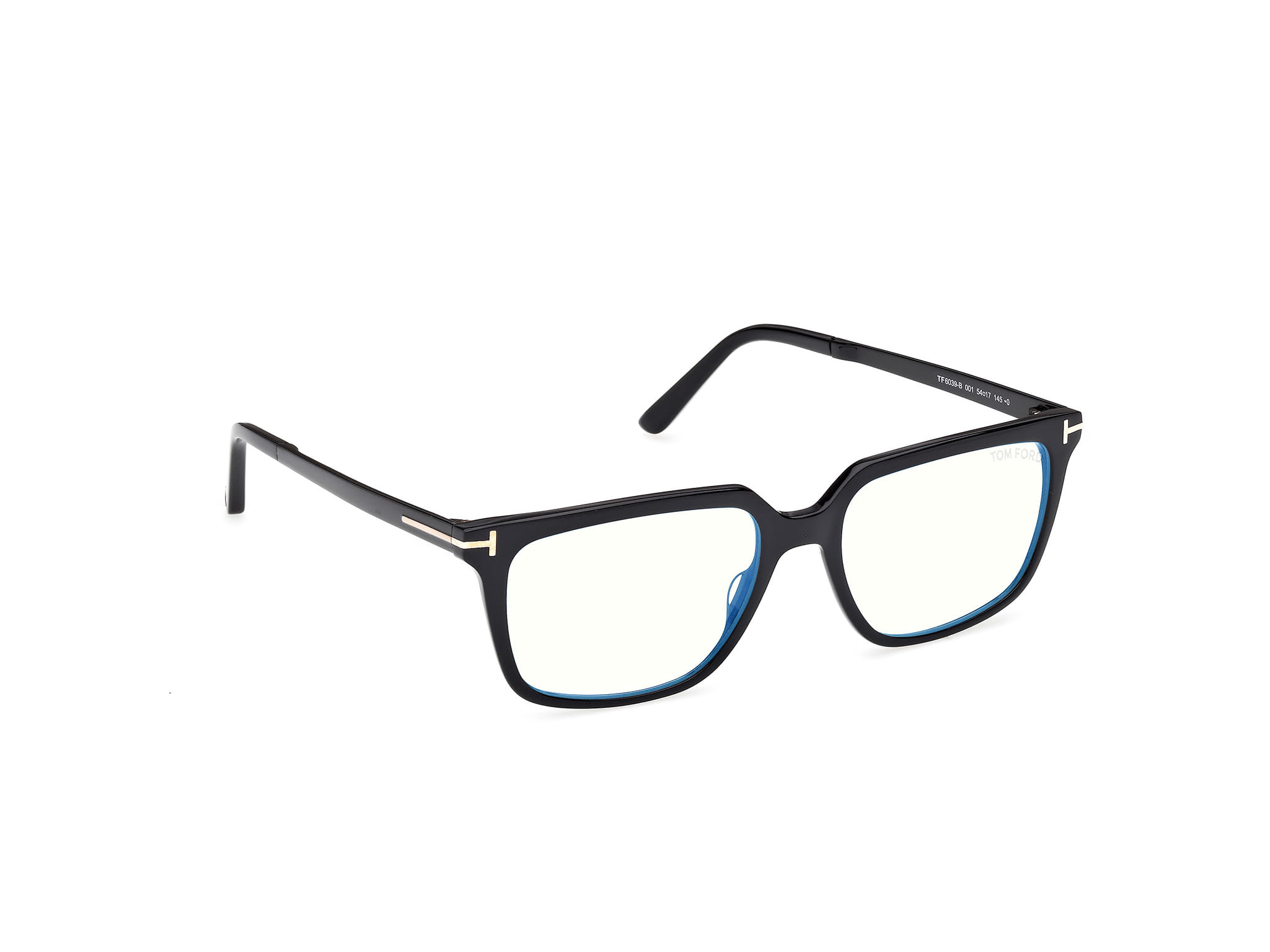 Tomford FT6039-B Frame Black Male Full Metal Frame — Black frame — view 7
