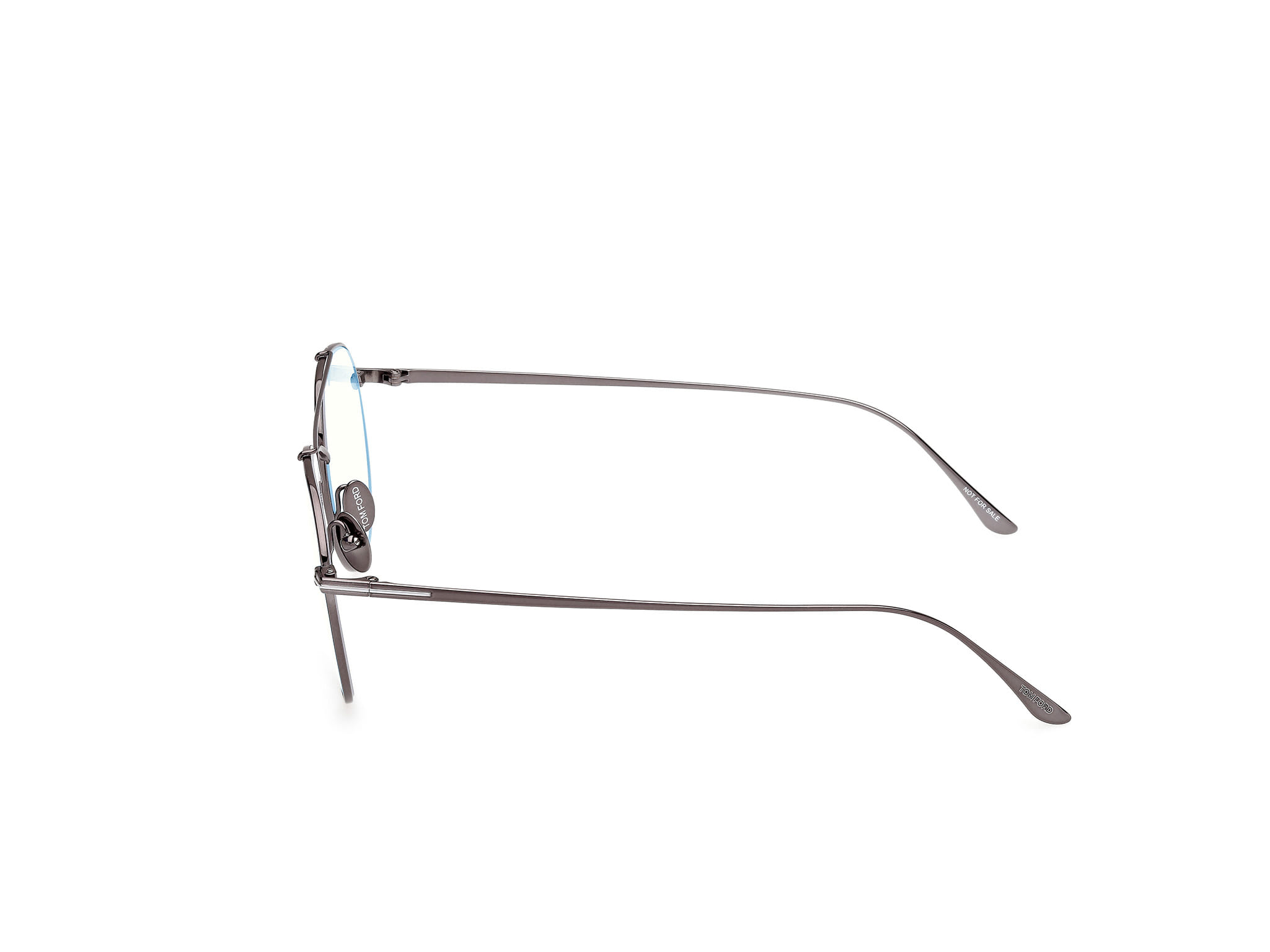 Tomford FT6040-B Frame Grey Male Full Titanium Frame — Grey frame — view 2