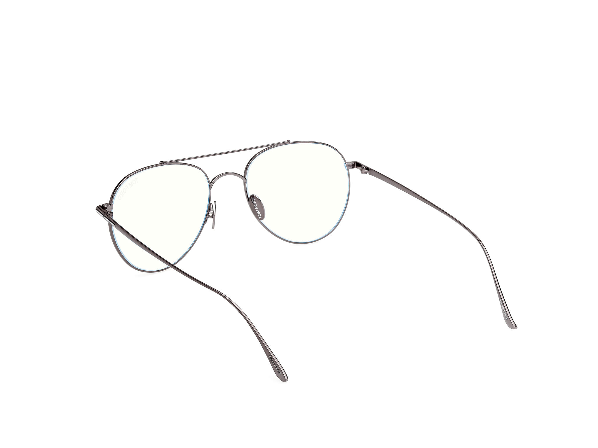 Tomford FT6040-B Frame Grey Male Full Titanium Frame — Grey frame — view 3