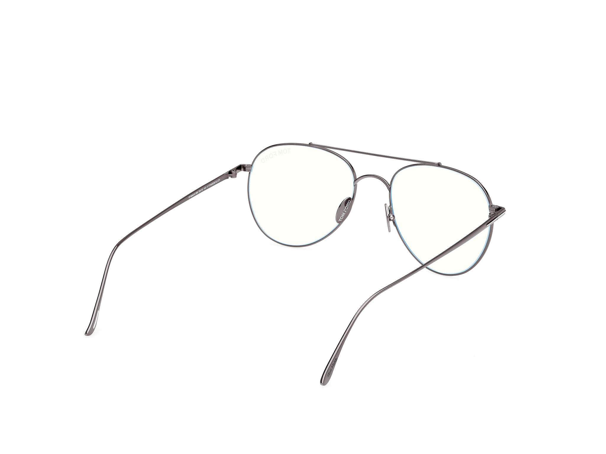 Tomford FT6040-B Frame Grey Male Full Titanium Frame — Grey frame — view 5