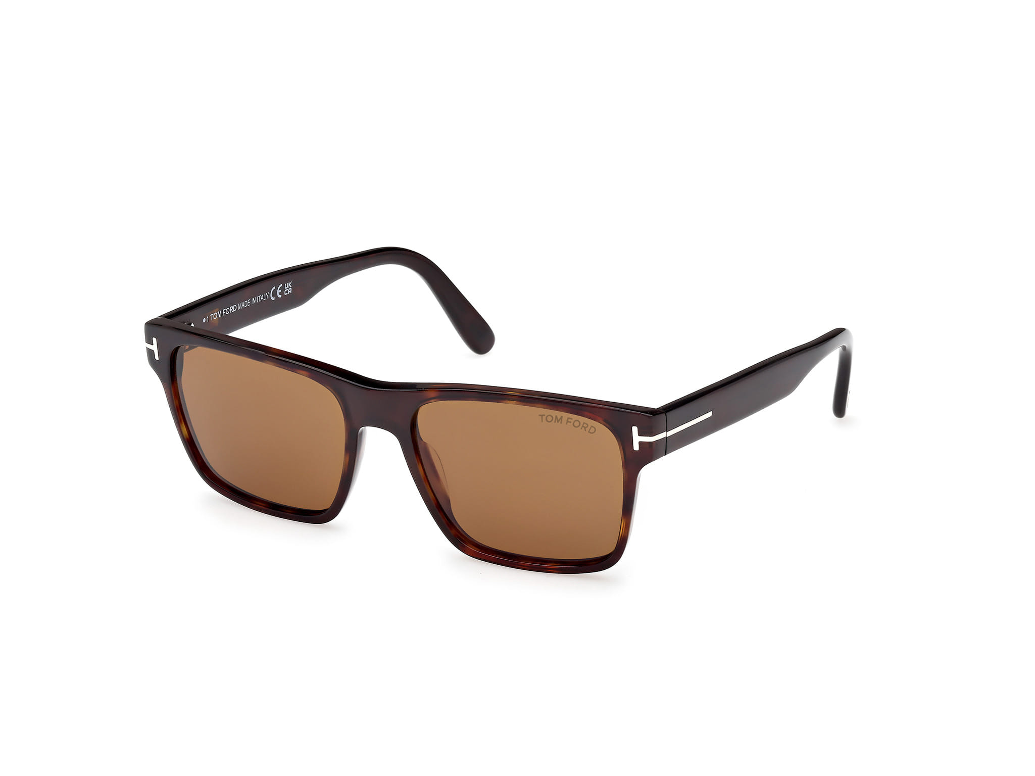 Tomford FT1205 Sunglass Havana Male Full Shell — Havana frame