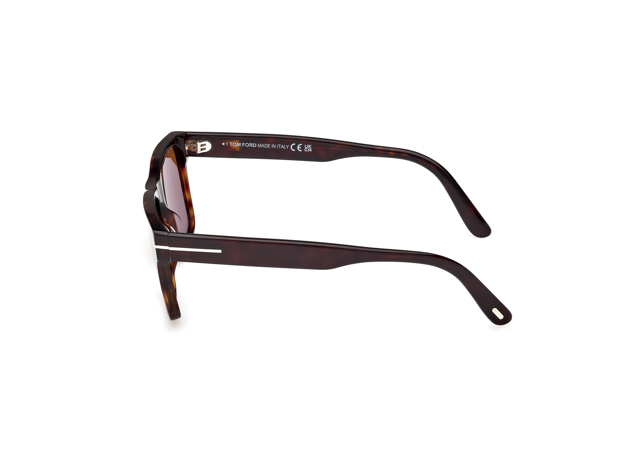 Tomford FT1205 Sunglass Havana Male Full Shell Sunglass — Havana frame — view 2