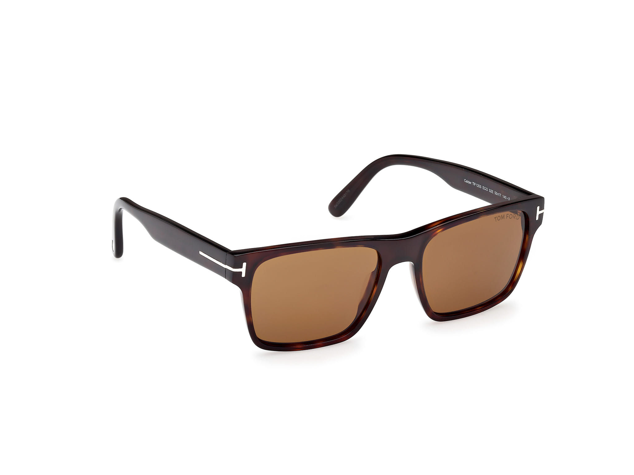 Tomford FT1205 Sunglass Havana Male Full Shell Sunglass — Havana frame — view 7