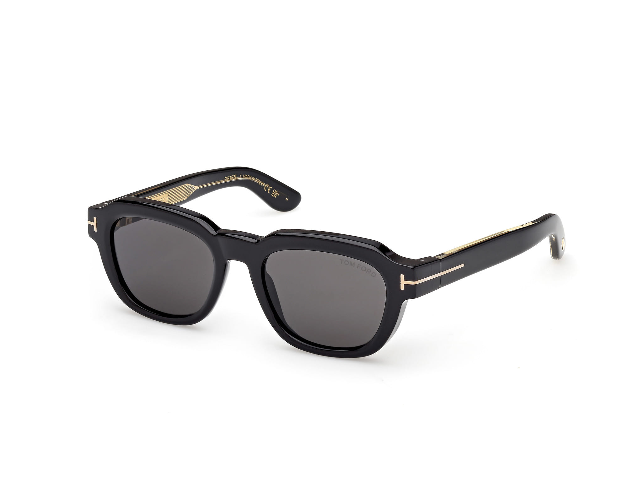 Tomford FT 1226 Sunglass Black Male Full Shell — Black frame
