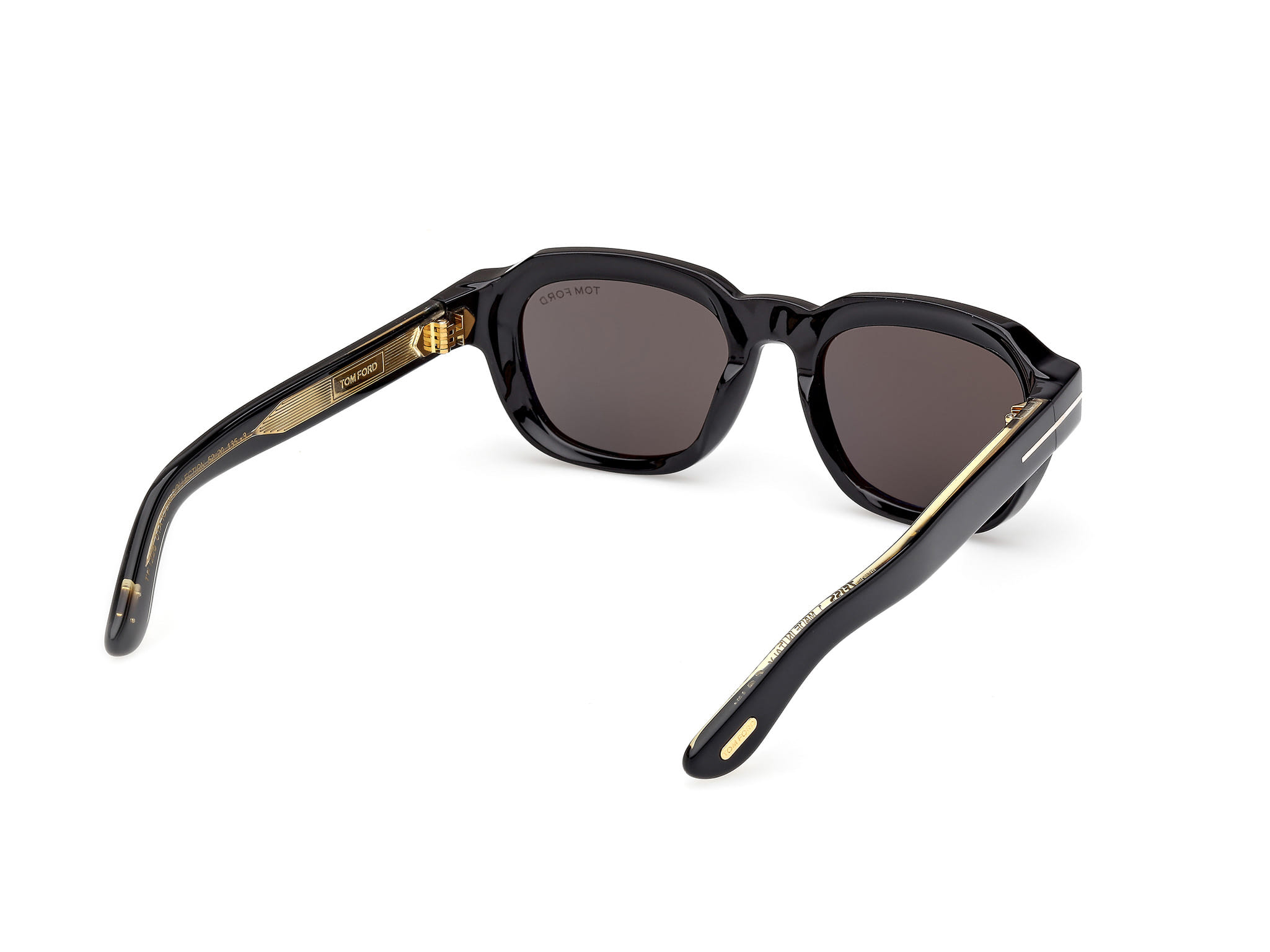Tomford FT 1226 Sunglass Black Male Full Shell Sunglass — Black frame — view 5