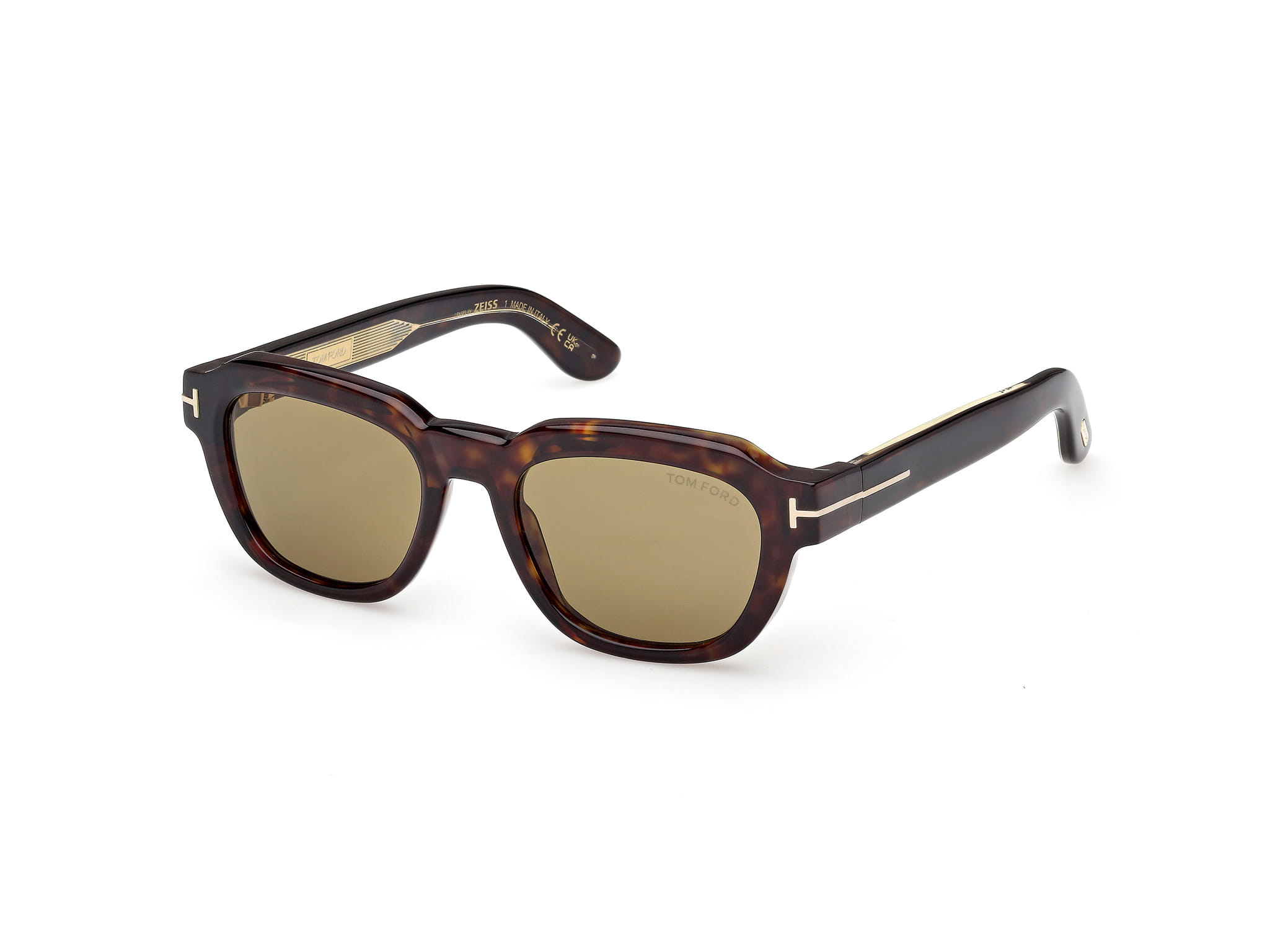 Tomford FT 1226 Sunglass Havana Male Full Shell — Havana frame