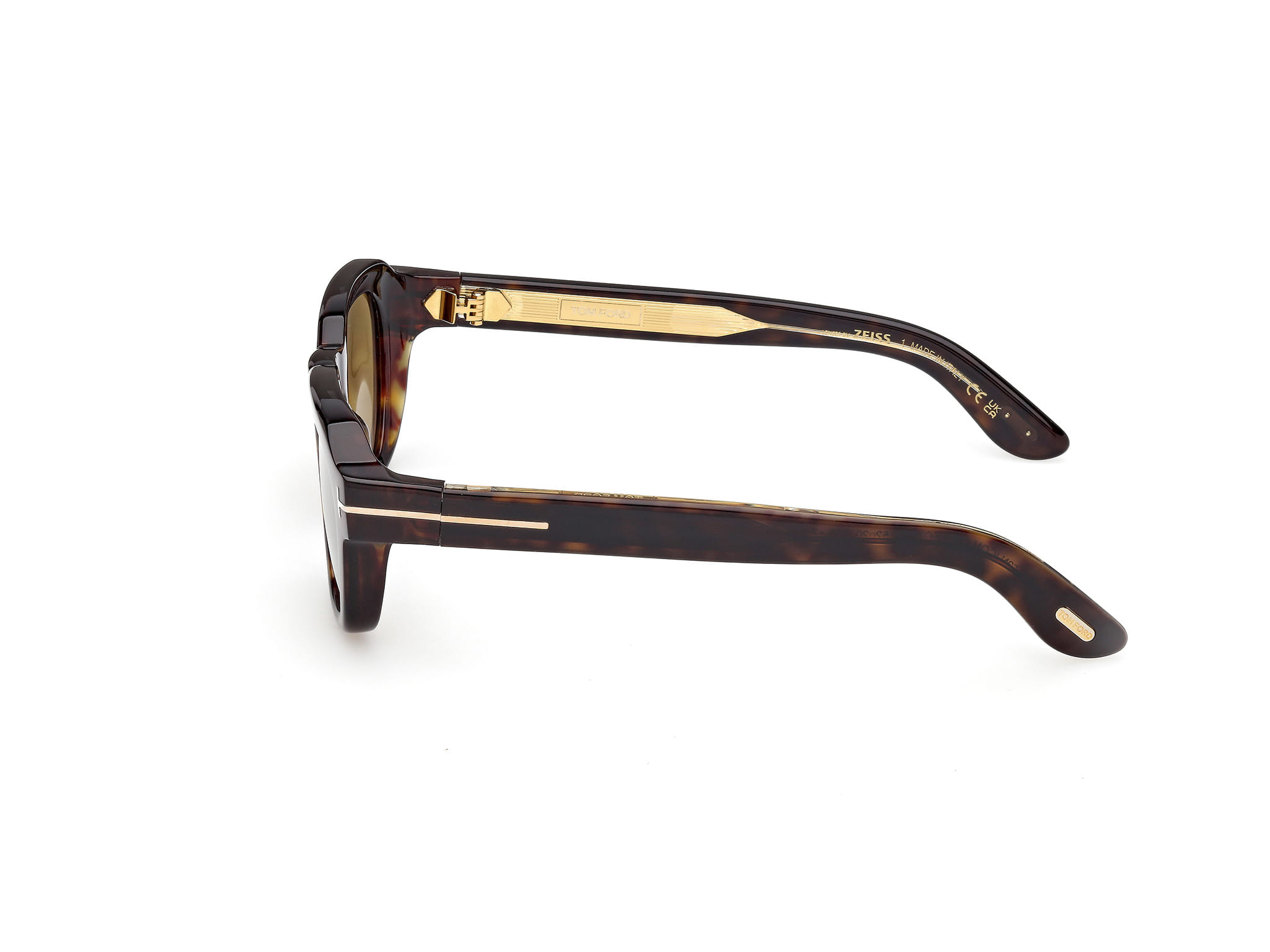 Tomford FT 1226 Sunglass Havana Male Full Shell Sunglass — Havana frame — view 2