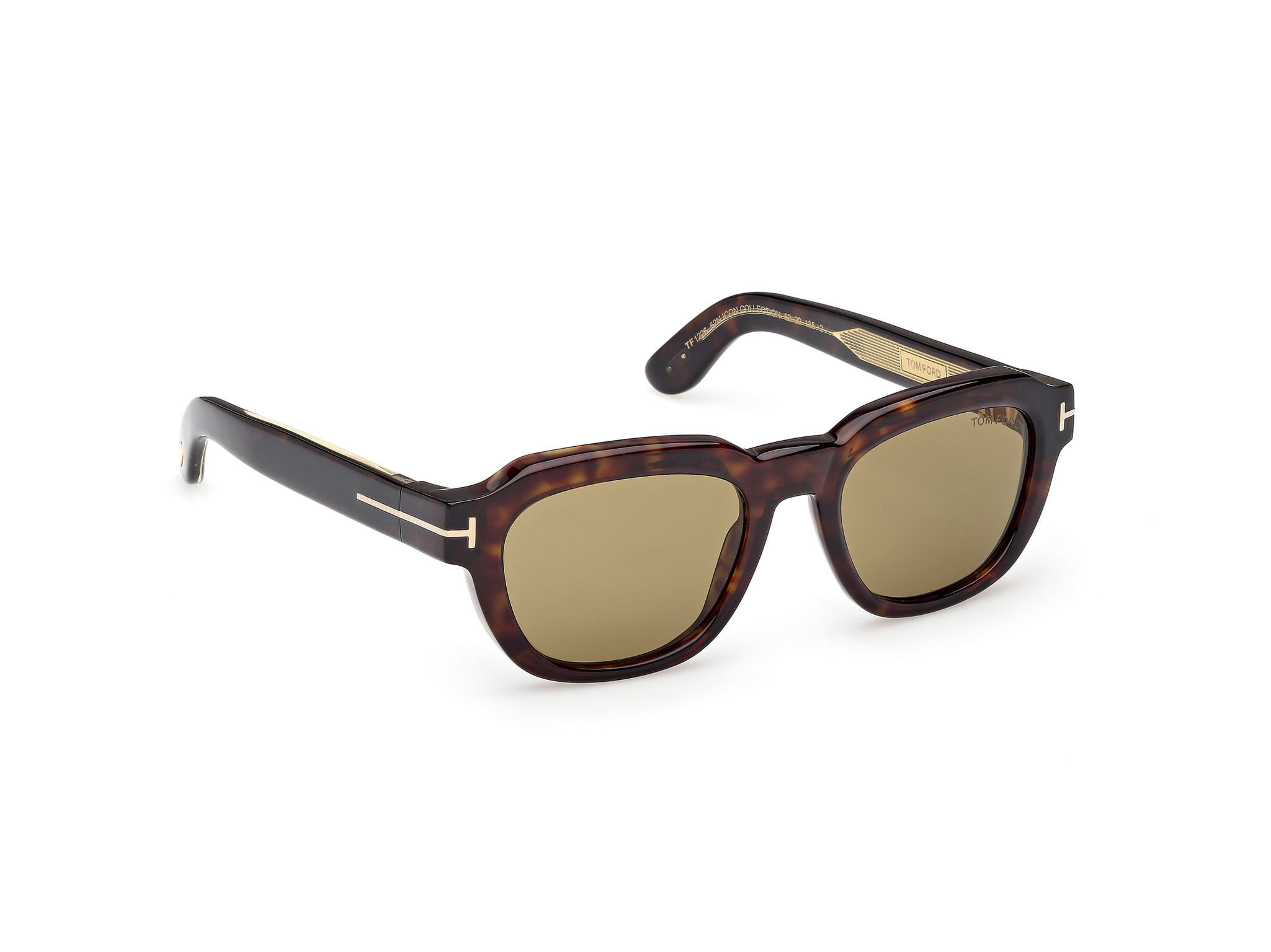 Tomford FT 1226 Sunglass Havana Male Full Shell Sunglass — Havana frame — view 7