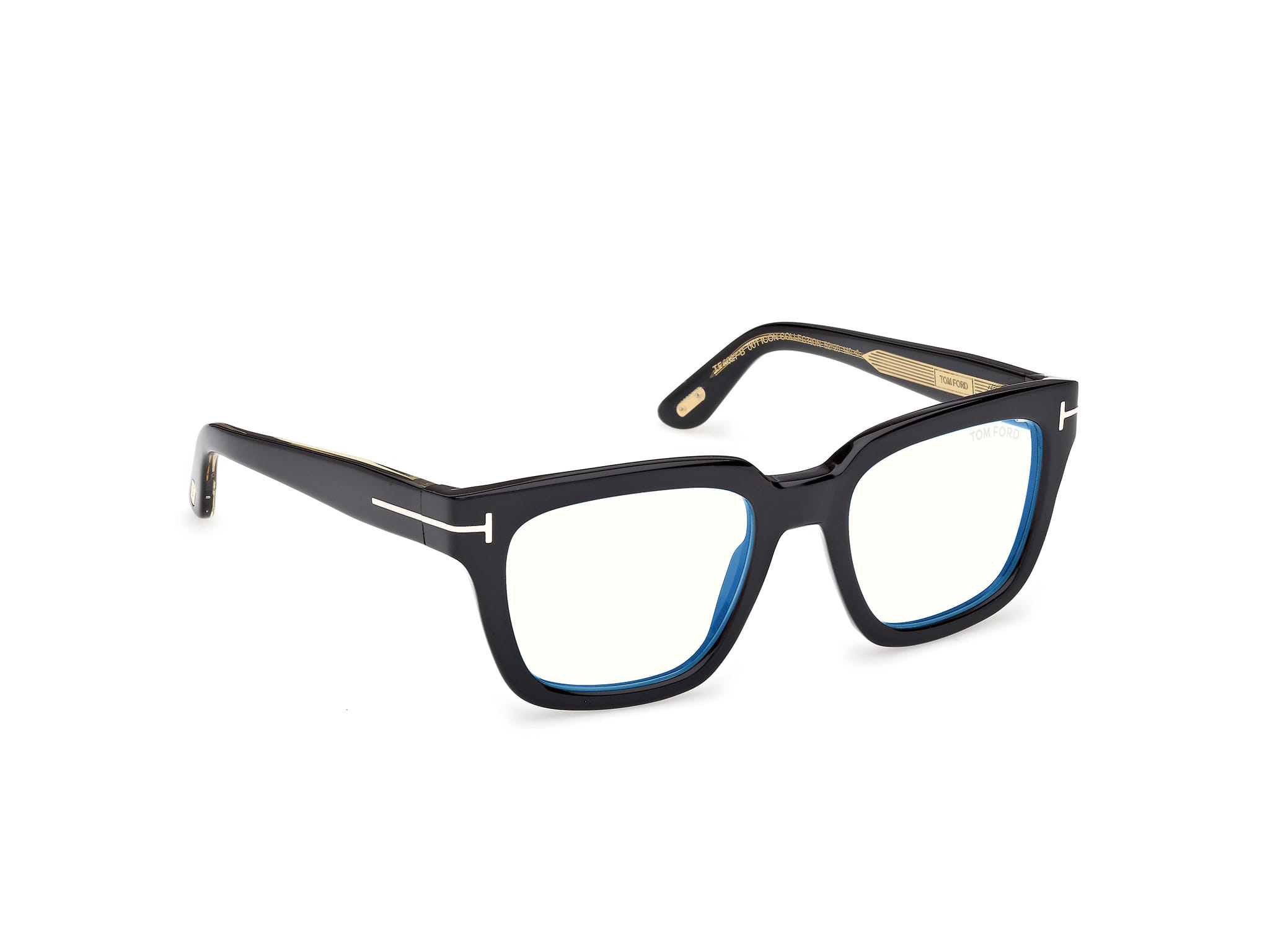 Tomford FT 6027-B Frame Black Male Full Shell Frame — Black frame — view 7