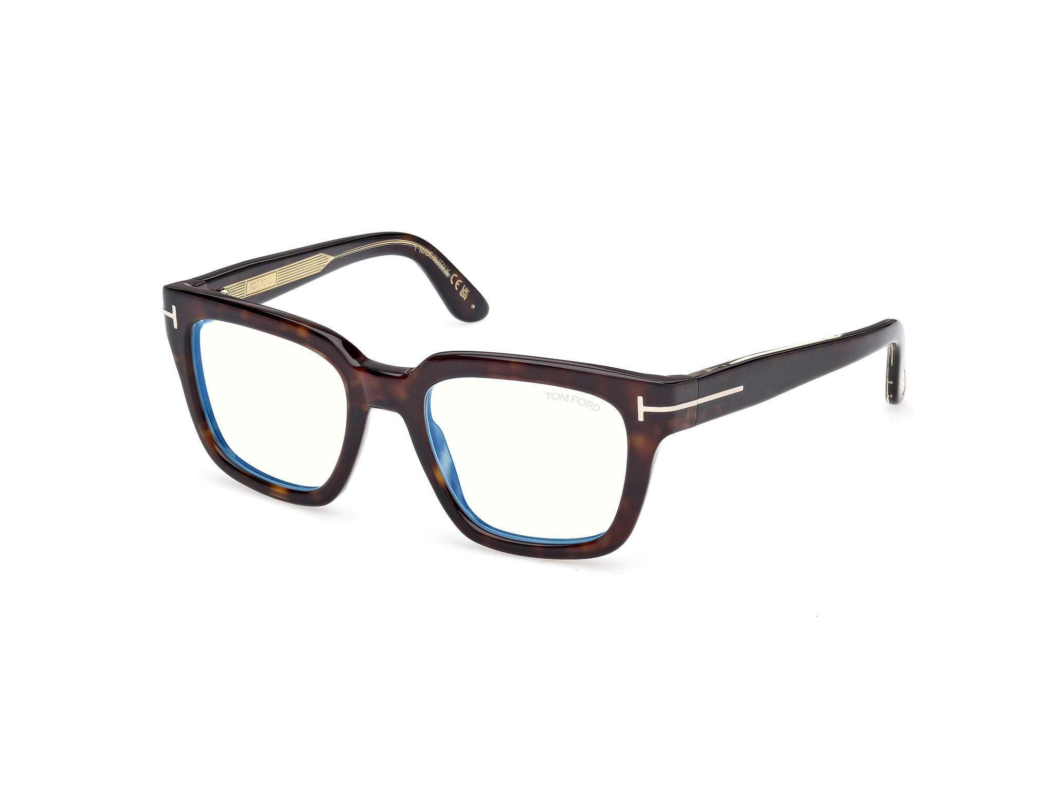 Tomford FT 6027-B Frame Havana Male Full Shell — Black frame