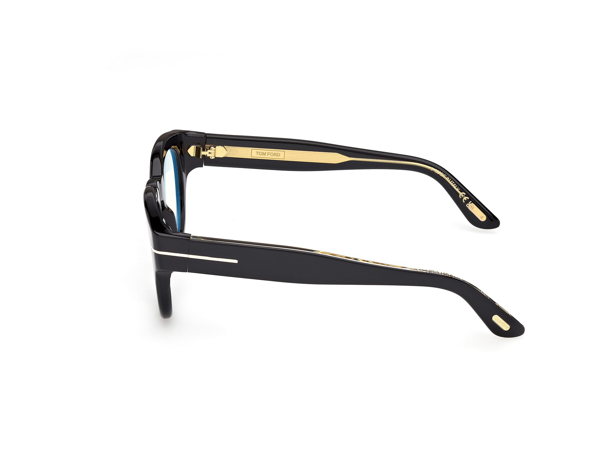 Tomford FT 6028-B Frame Black Male Full Shell Frame — Black frame — view 2