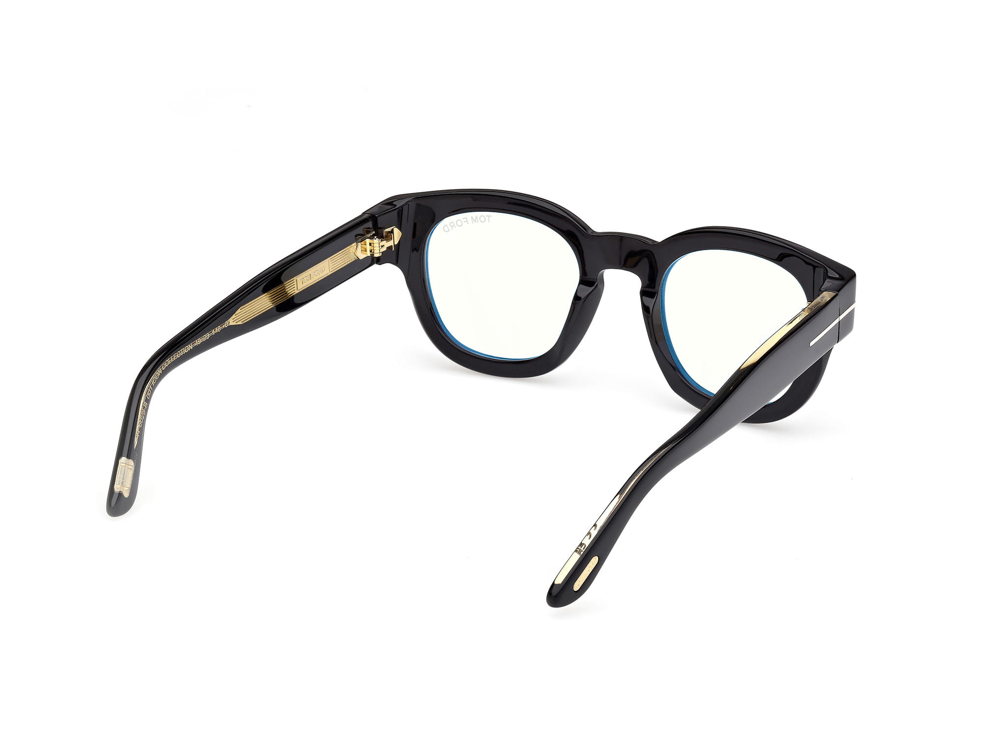 Tomford FT 6028-B Frame Black Male Full Shell Frame — Black frame — view 5