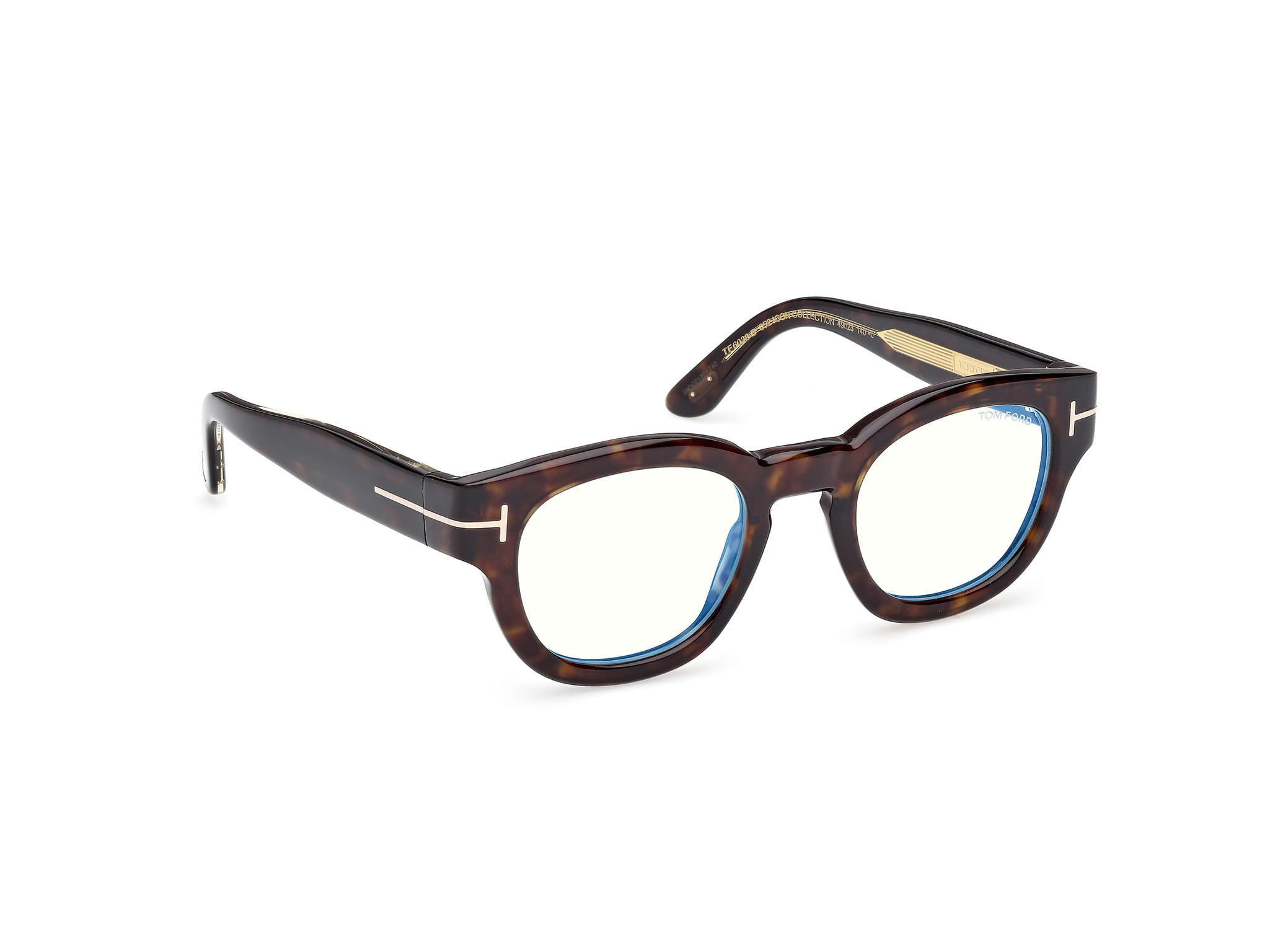 Tomford FT 6028-B Frame Havana Male Full Shell Frame — Havana frame — view 7