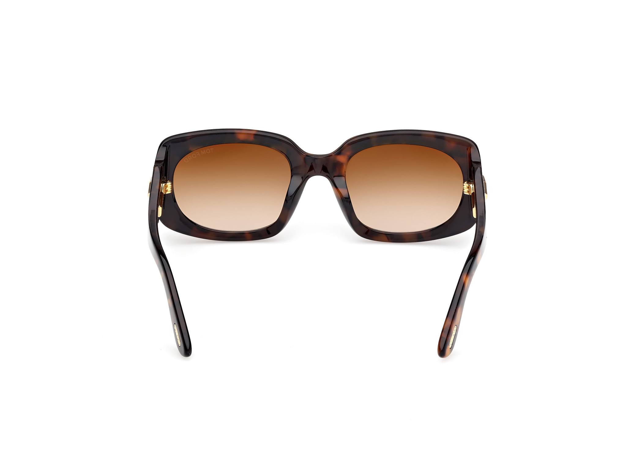 Tomford FT 1253 Sunglass Havana Female Full Shell Sunglass — Havana frame — view 4